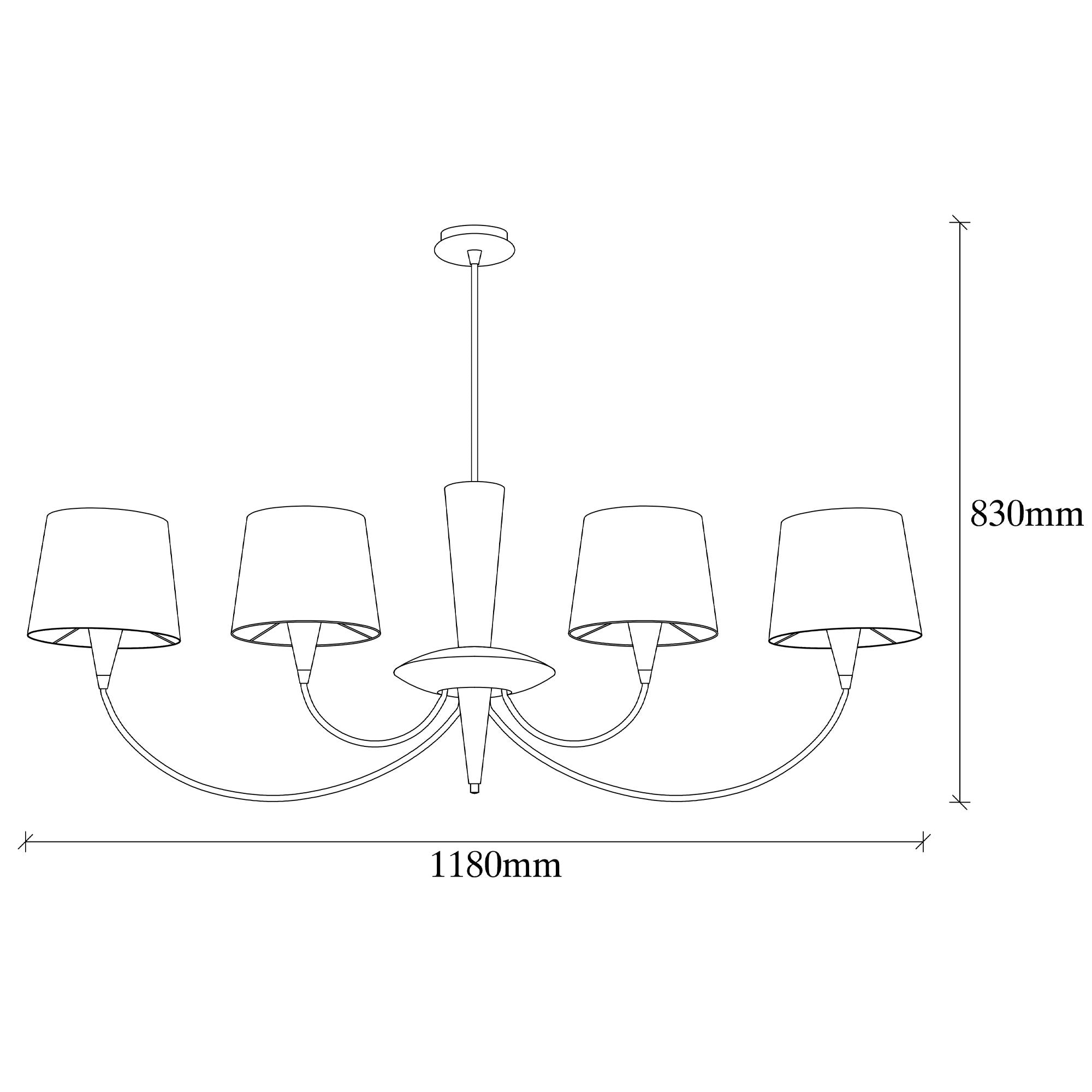 Doğanın Kucaklayışı AB 3025 Metal Kumaş Abajur Avize Aydınlatma | ByLamp