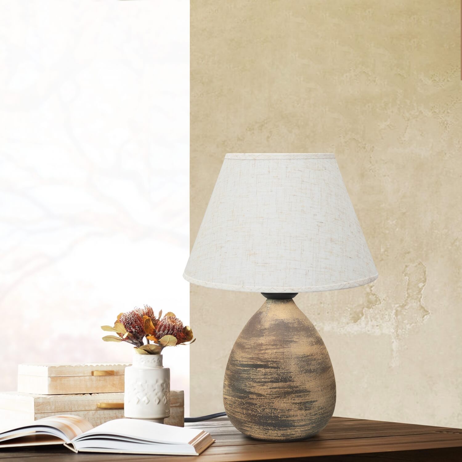 Paris Seramik Abajur Masa Lambası | ByLamp