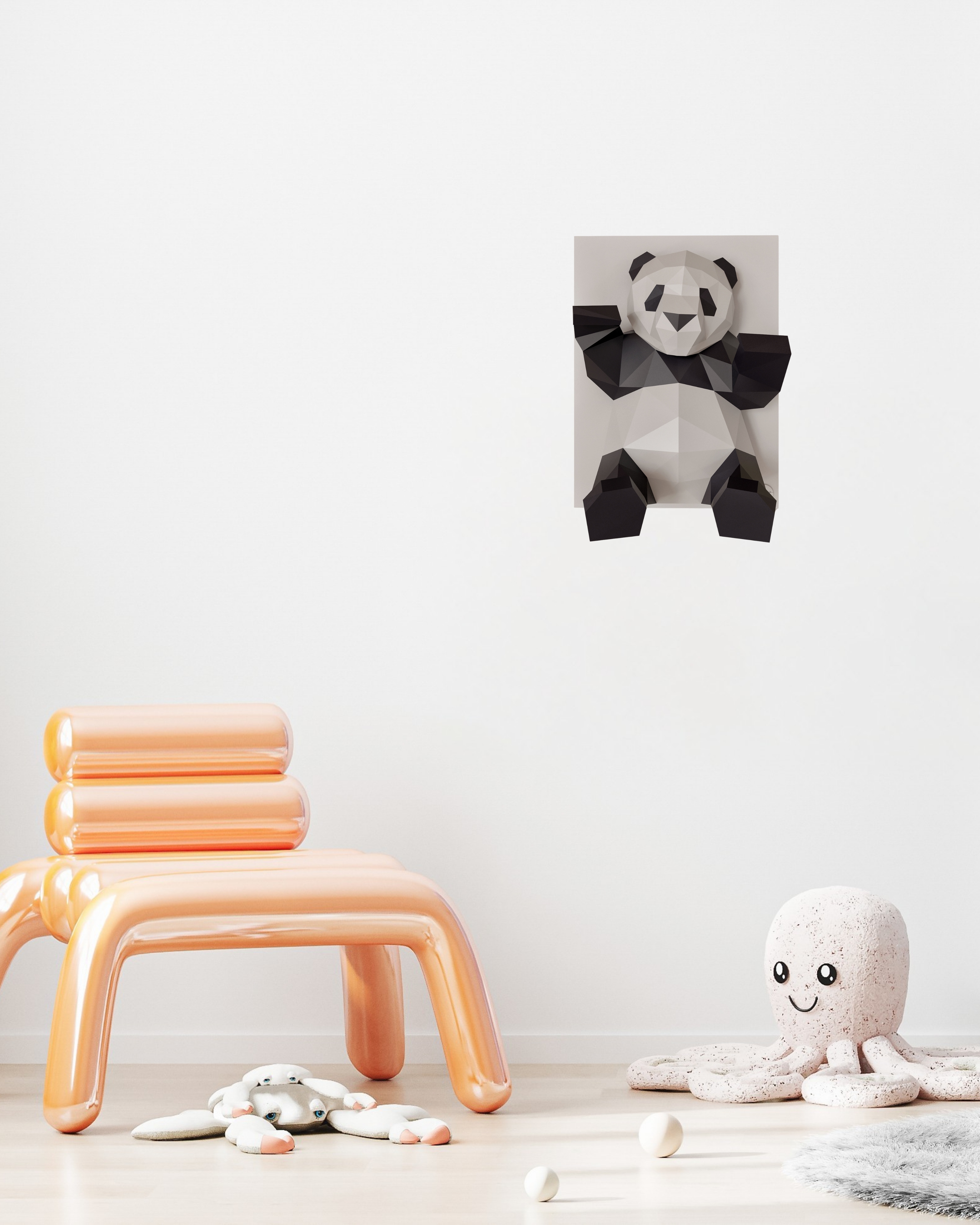 Dekoratif Panda Duvar Panosu | ByLamp