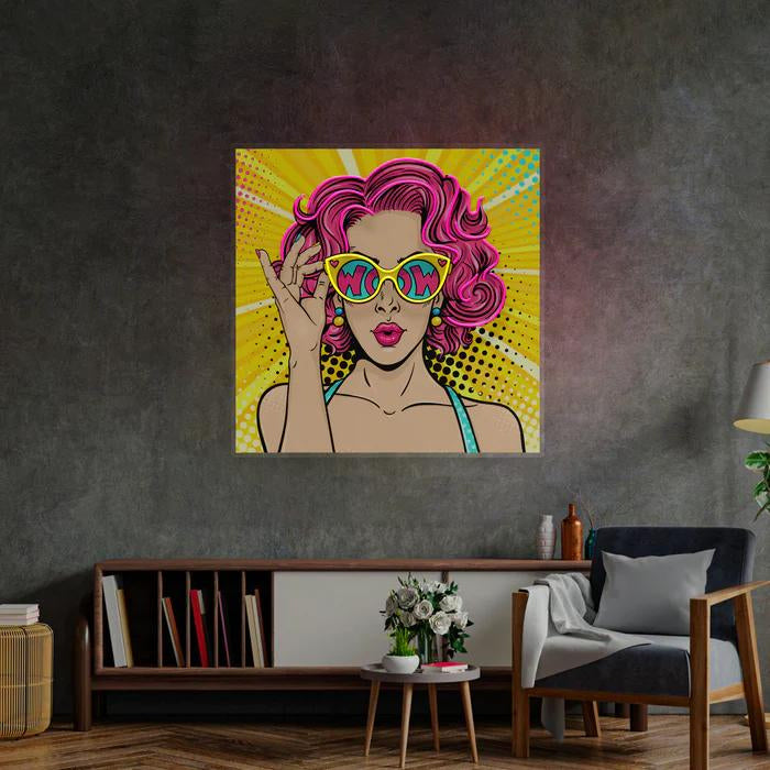 Pop Art Figured Led Light Neon Lamp