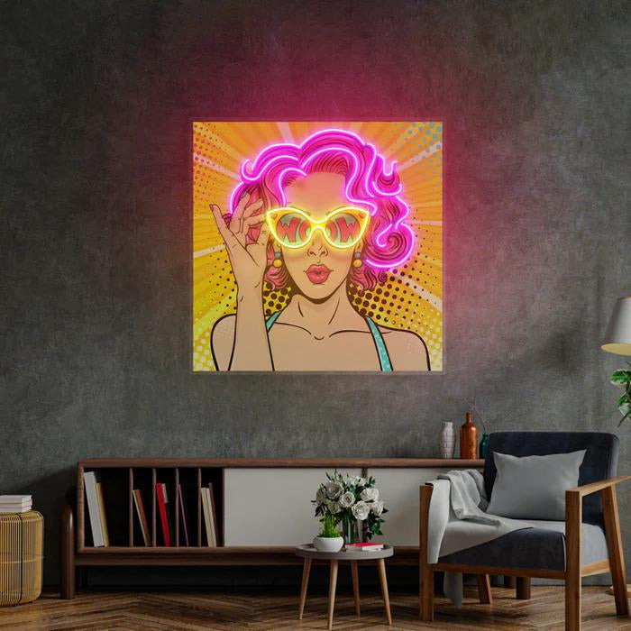 Pop Art Figured Led Light Neon Lamp