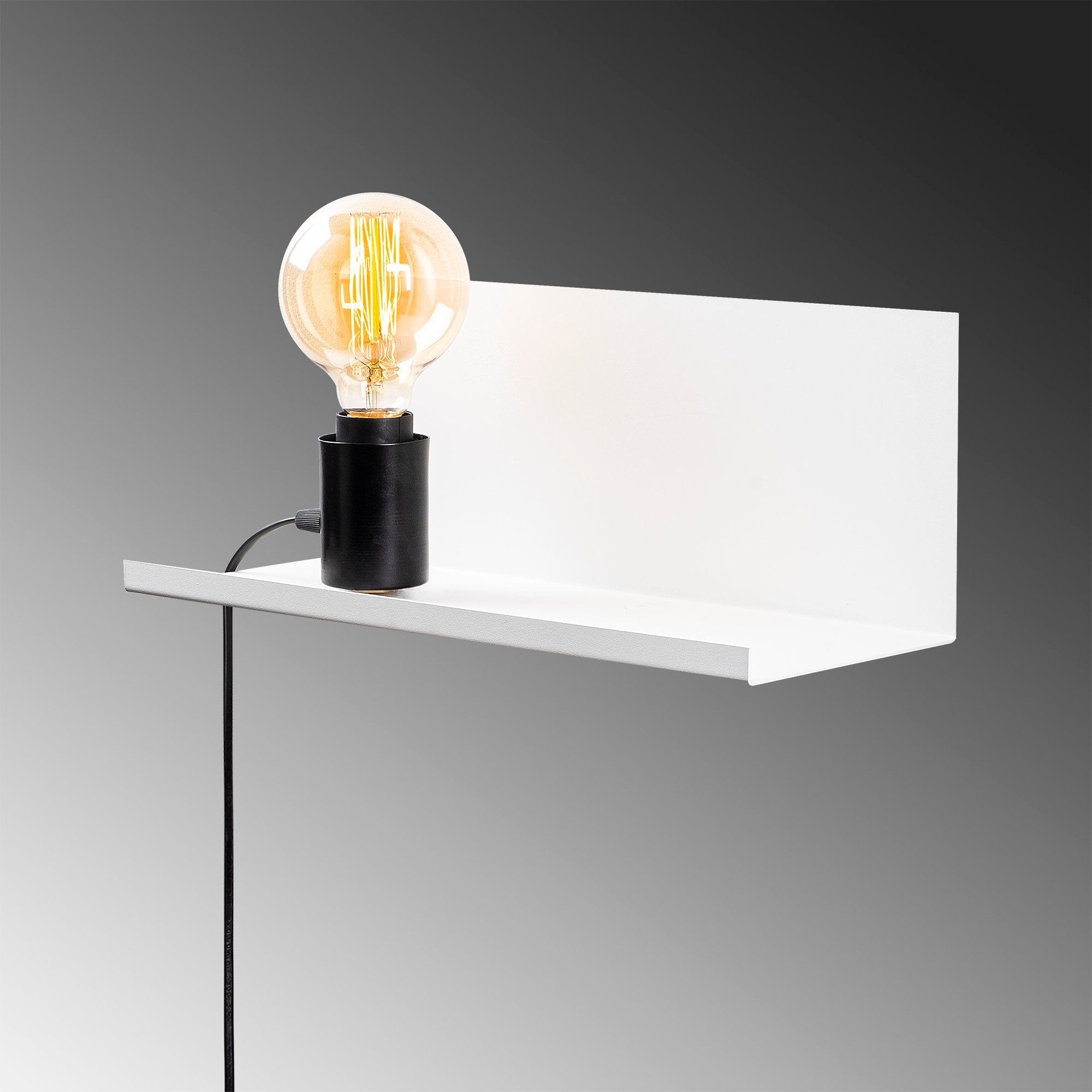 Rafaplik 40 501 White Black Rustik Aplik Duvar Aydınlatma | ByLamp