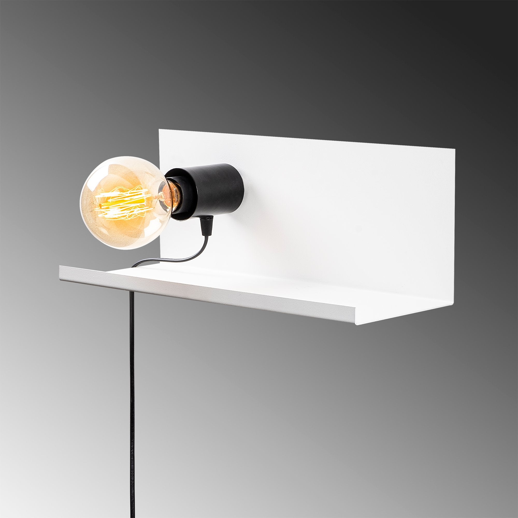 Rafaplik 40 501 White Black Rustik Aplik Duvar Aydınlatma | ByLamp