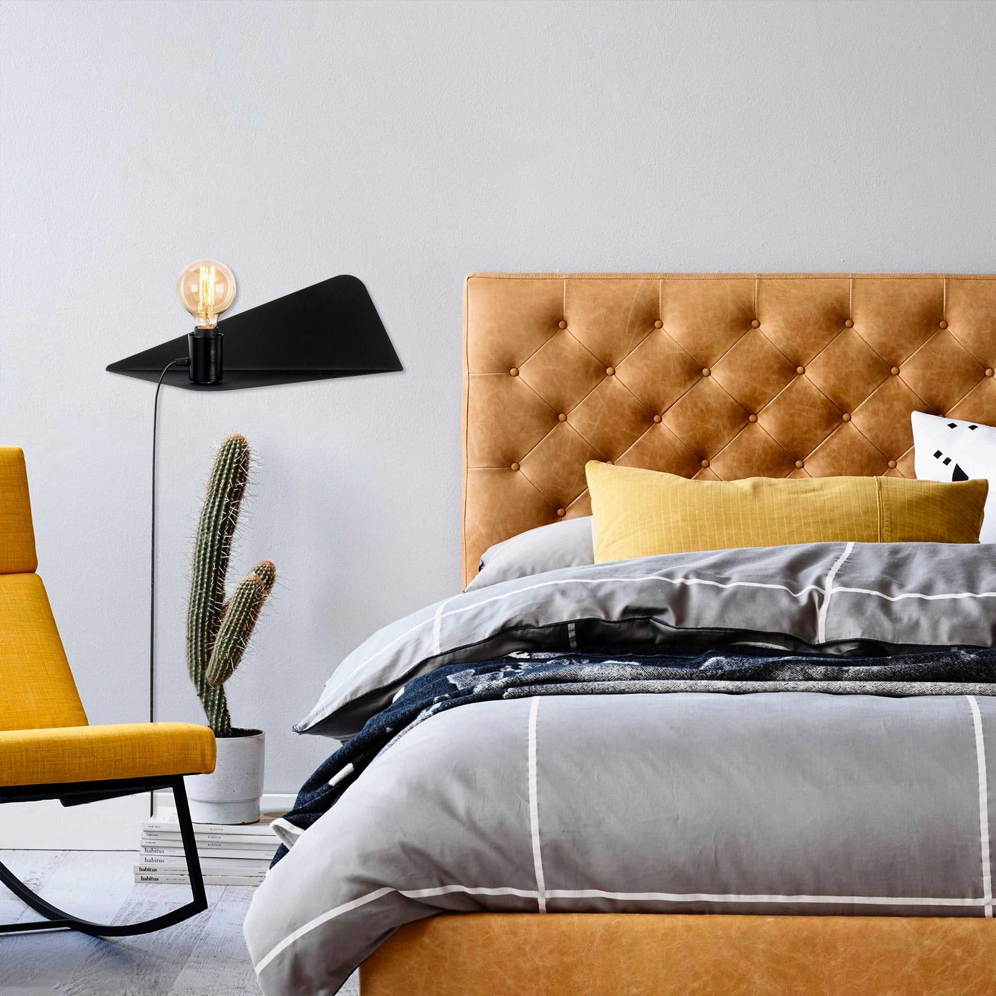 Rafaplik X 502 Black Rustik Aplik Duvar Aydınlatma | ByLamp