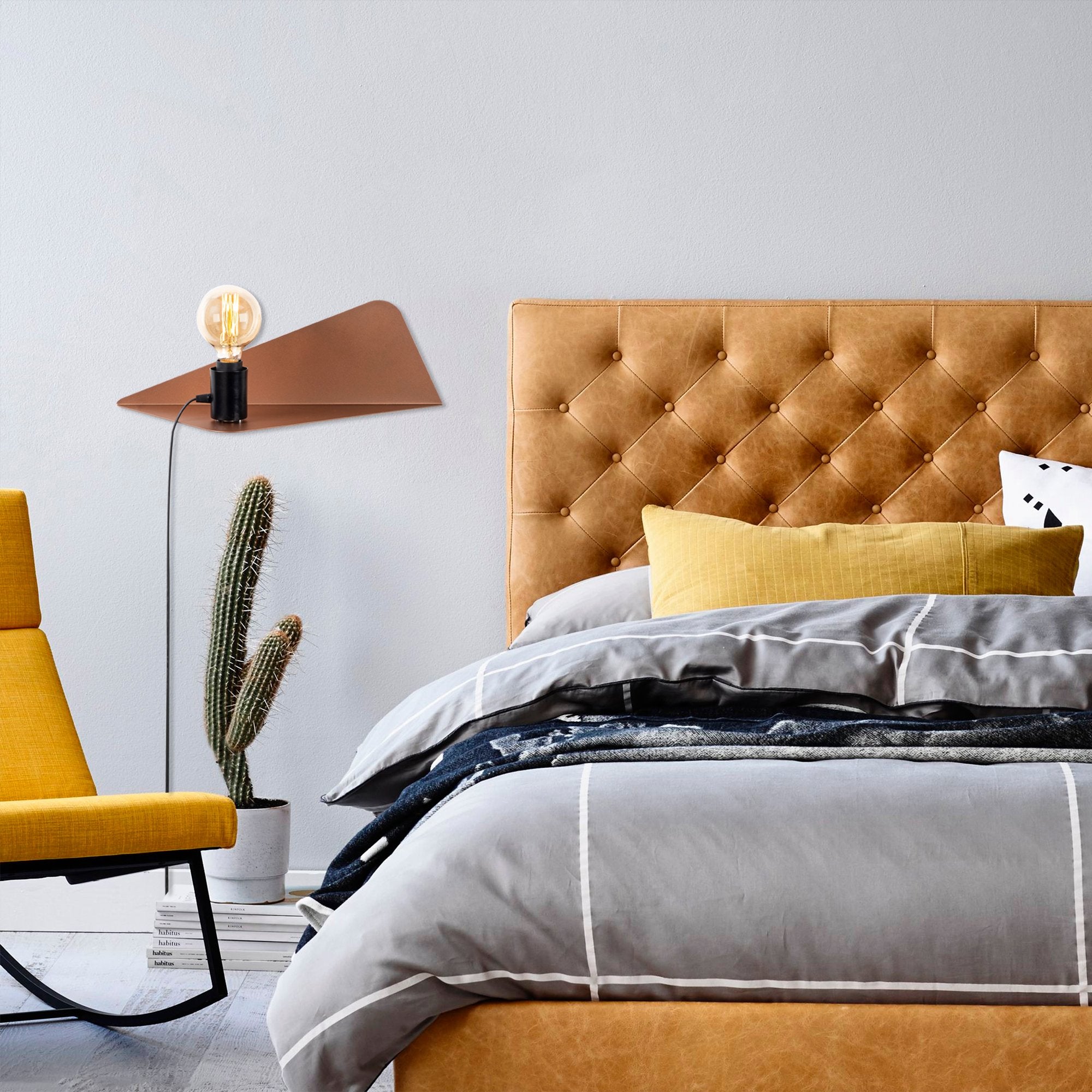 Rafaplik X 502 Copper Black Rustik Aplik Duvar Aydınlatma | ByLamp