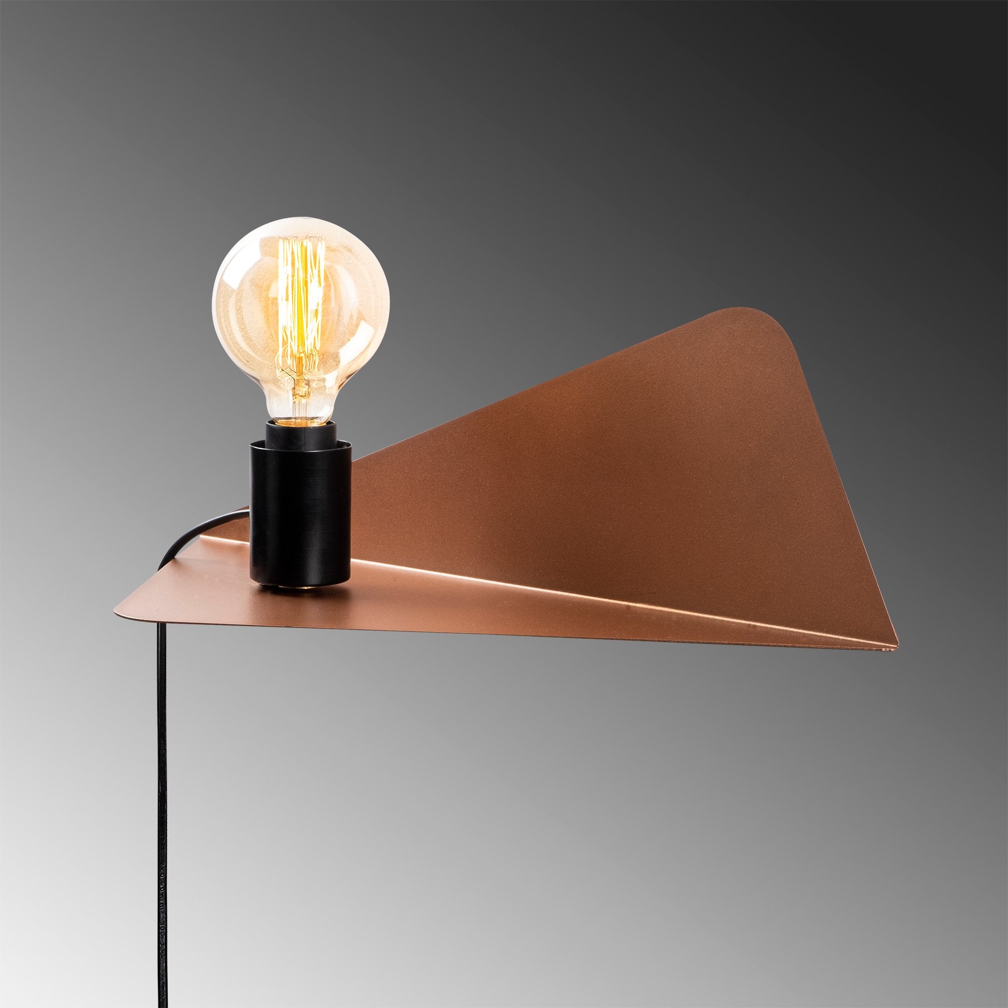 Rafaplik X 502 Copper Black Rustik Aplik Duvar Aydınlatma | ByLamp