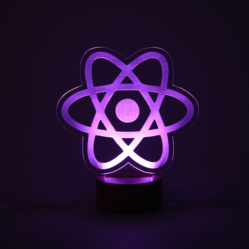 Decorative 3D Led Table Lamp for React Developers | BYLAMP