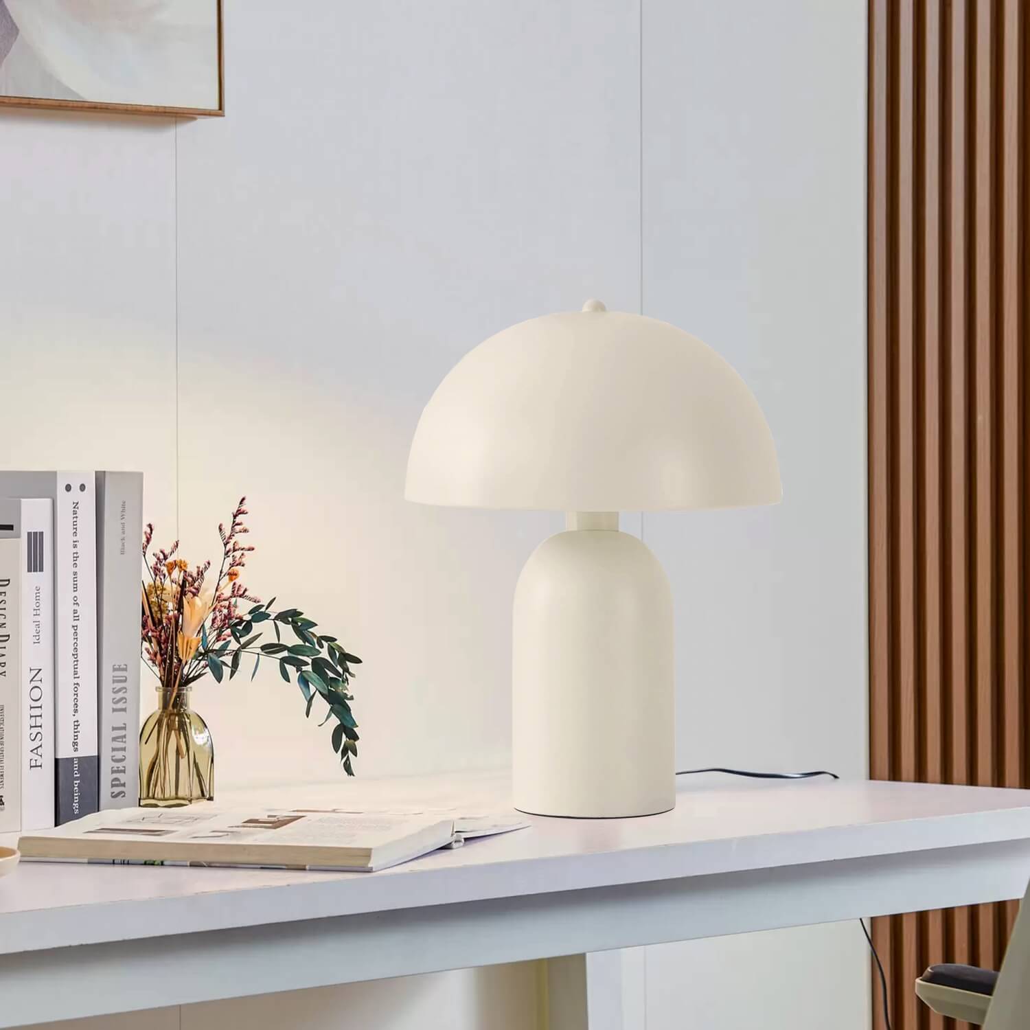 Roma Krem Metal Masa Lambası | ByLamp