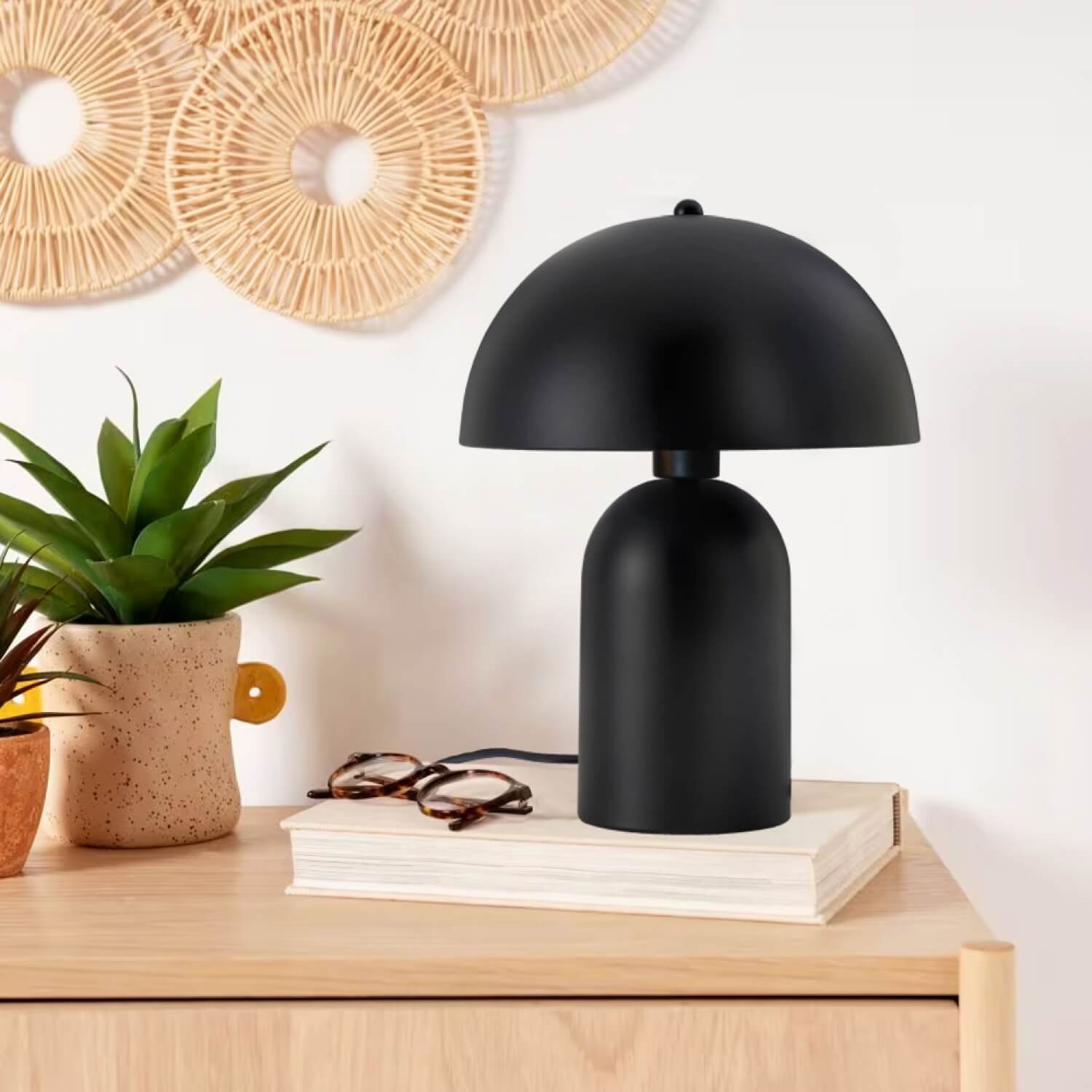 Roma Retro Siyah Metal Masa Lambası | ByLamp