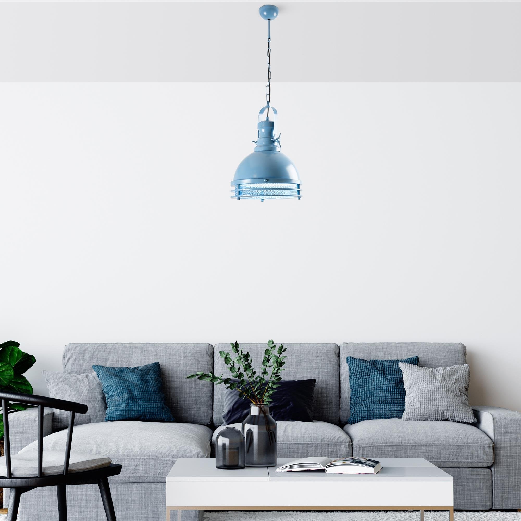 Sağlam 3762 Açık Mavi Sıvama Sarkıt Aydınlatma | ByLamp