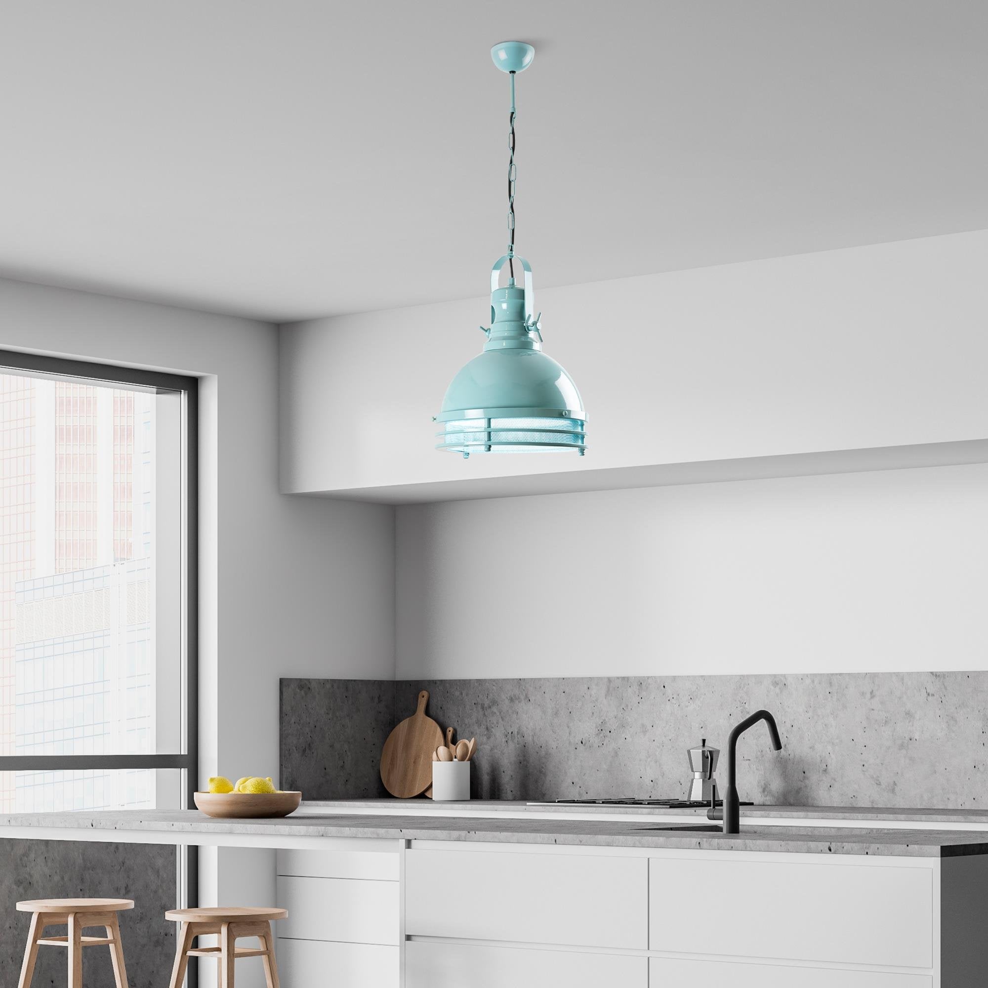 Sağlam 3762 Turkuaz Sıvama Sarkıt Aydınlatma | ByLamp