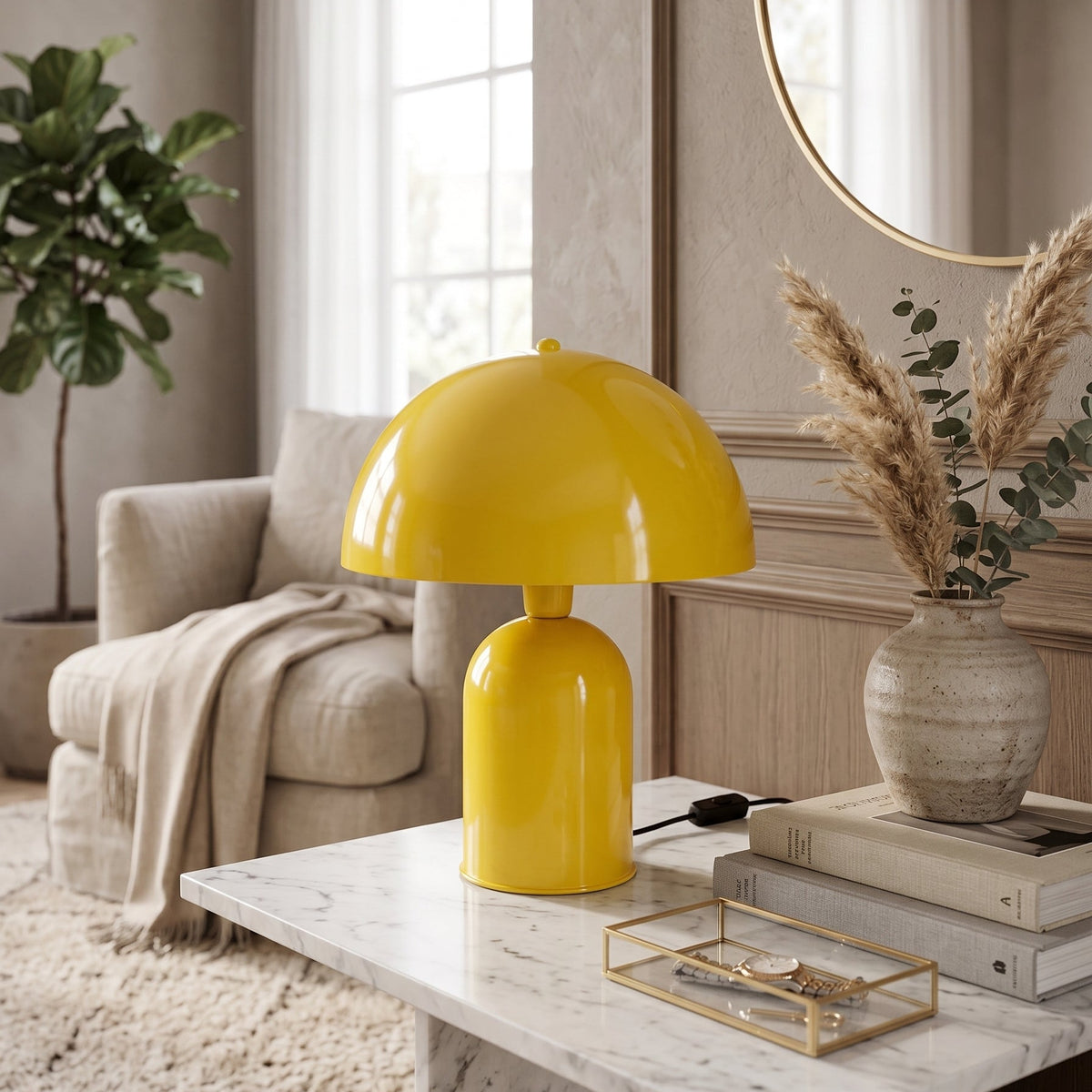 Soho Sarı Metal Masa Lambası | ByLamp