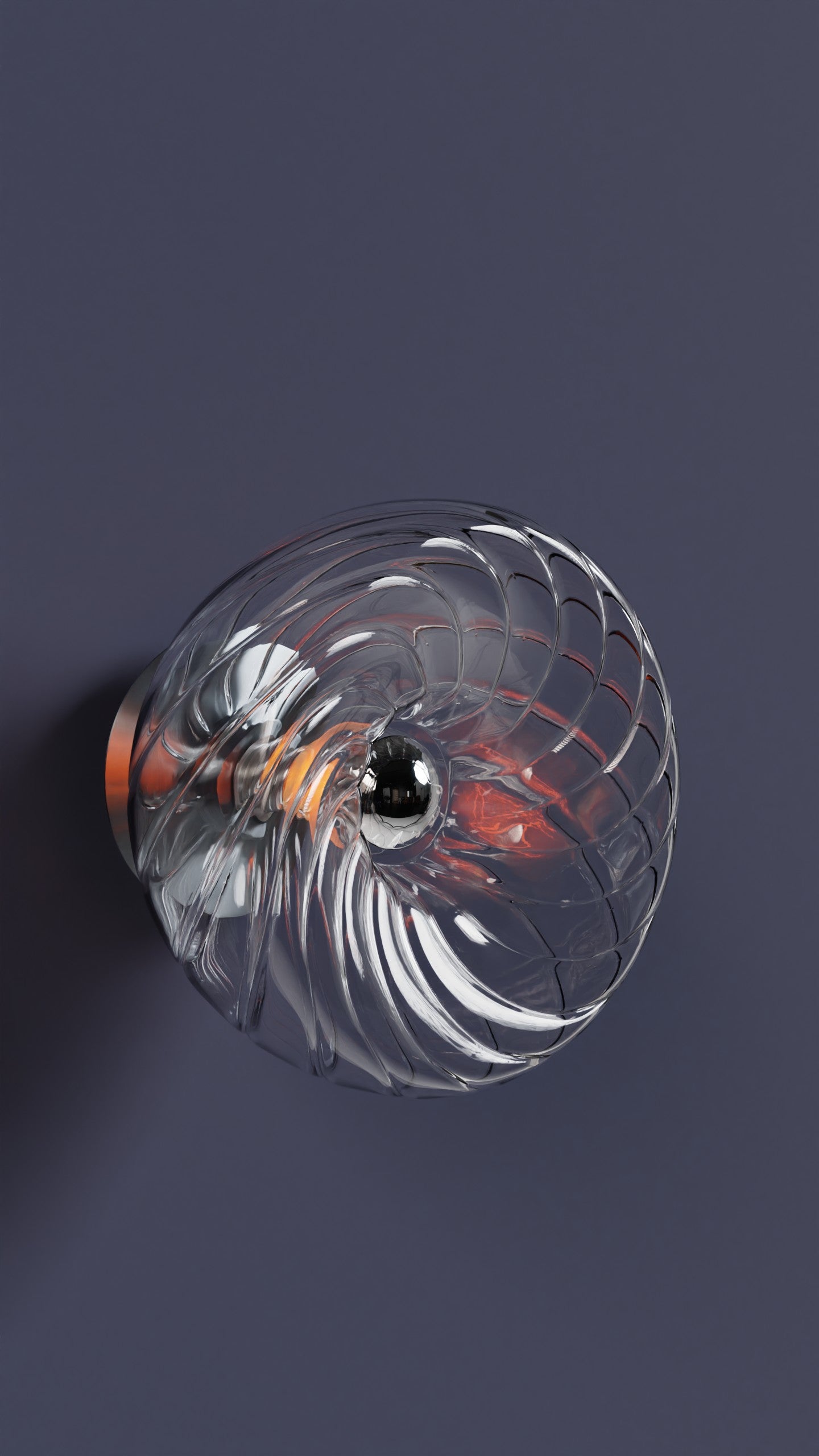 Dönence Şeffaf Cam Aplik Duvar Aydınlatma | ByLamp