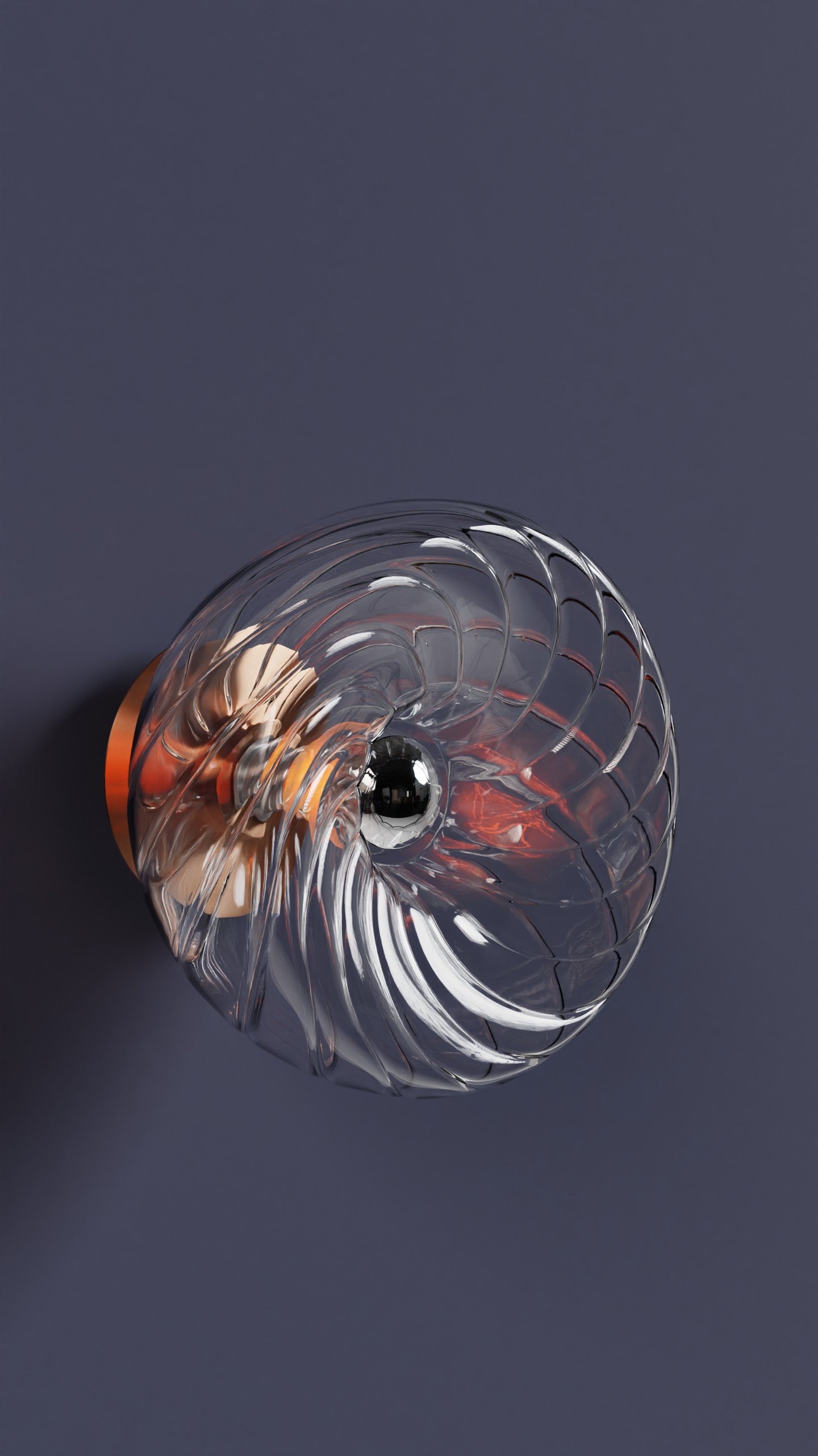 Dönence Şeffaf Cam Aplik Duvar Aydınlatma | ByLamp