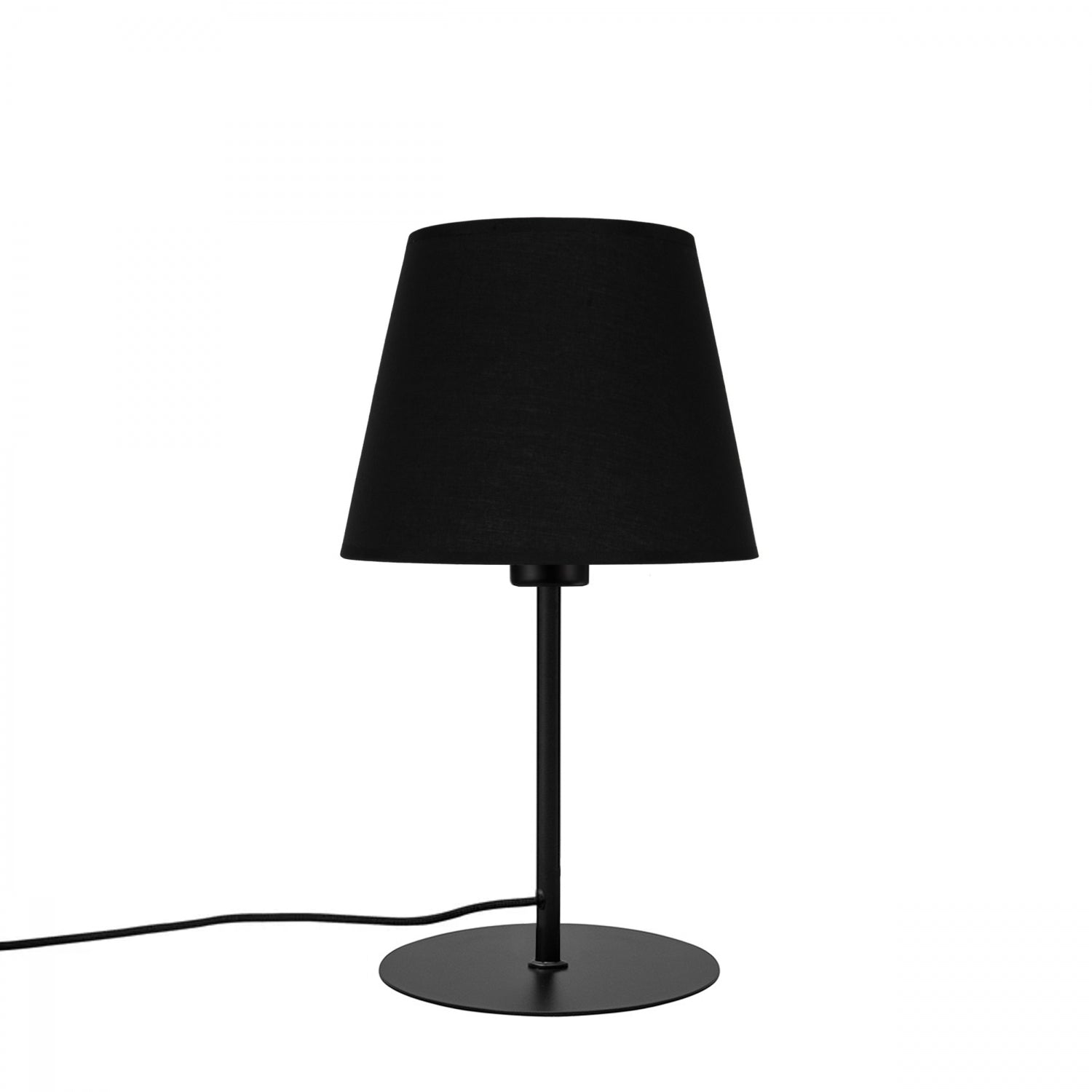 Shady Kumaş Başlıklı Metal Abajur Masa Lambası