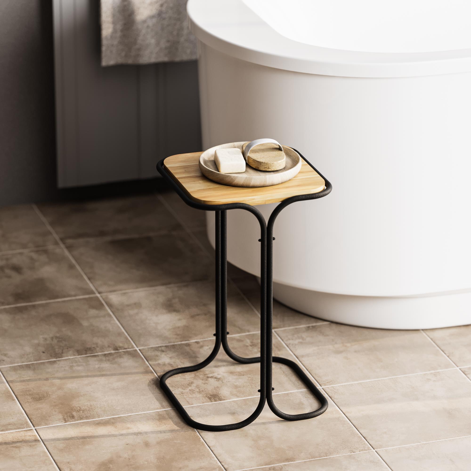 SHB-001-A Dekoratif Ahşap Metal Sehpa | ByLamp