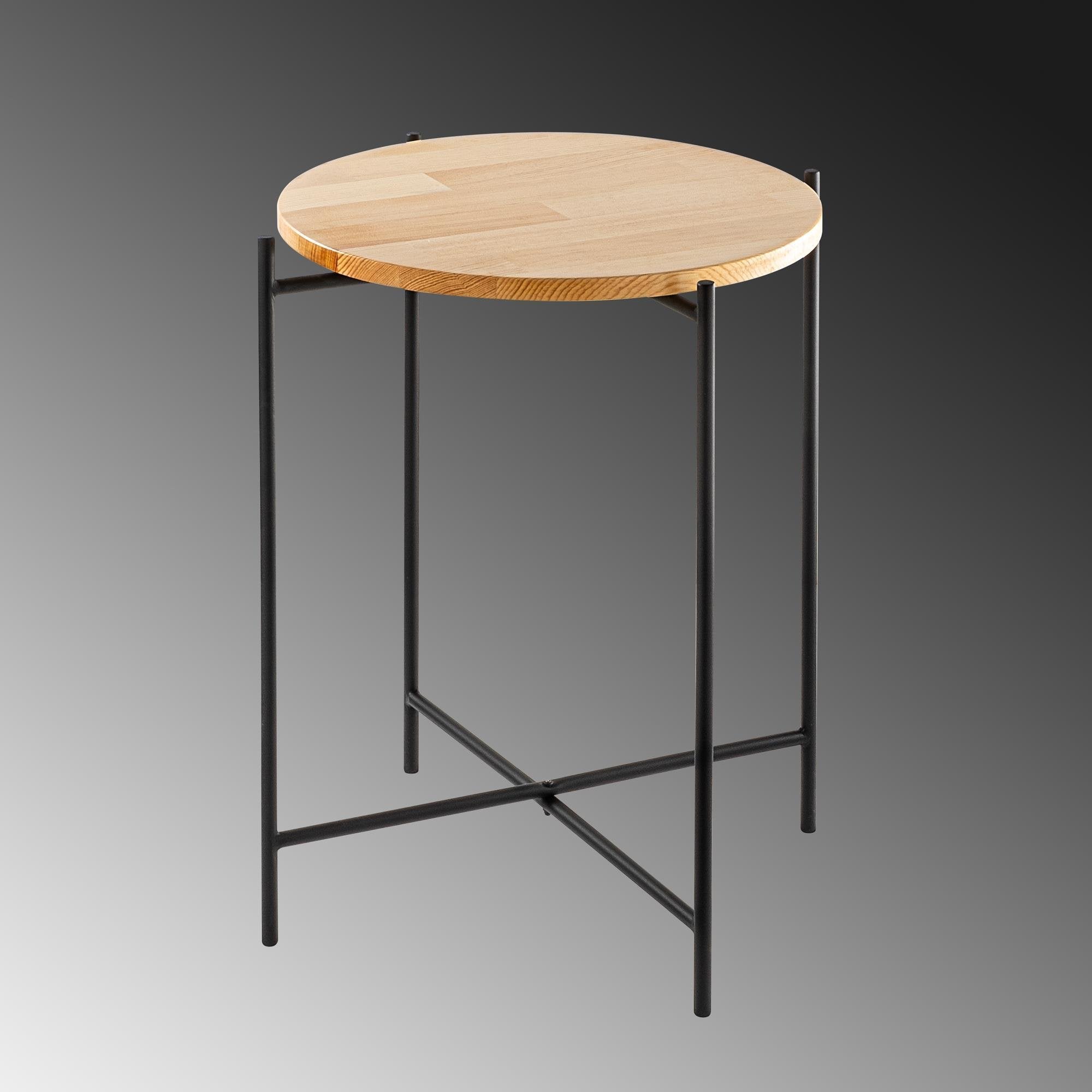 SHB-004 Dekoratif Ahşap Metal Sehpa | ByLamp