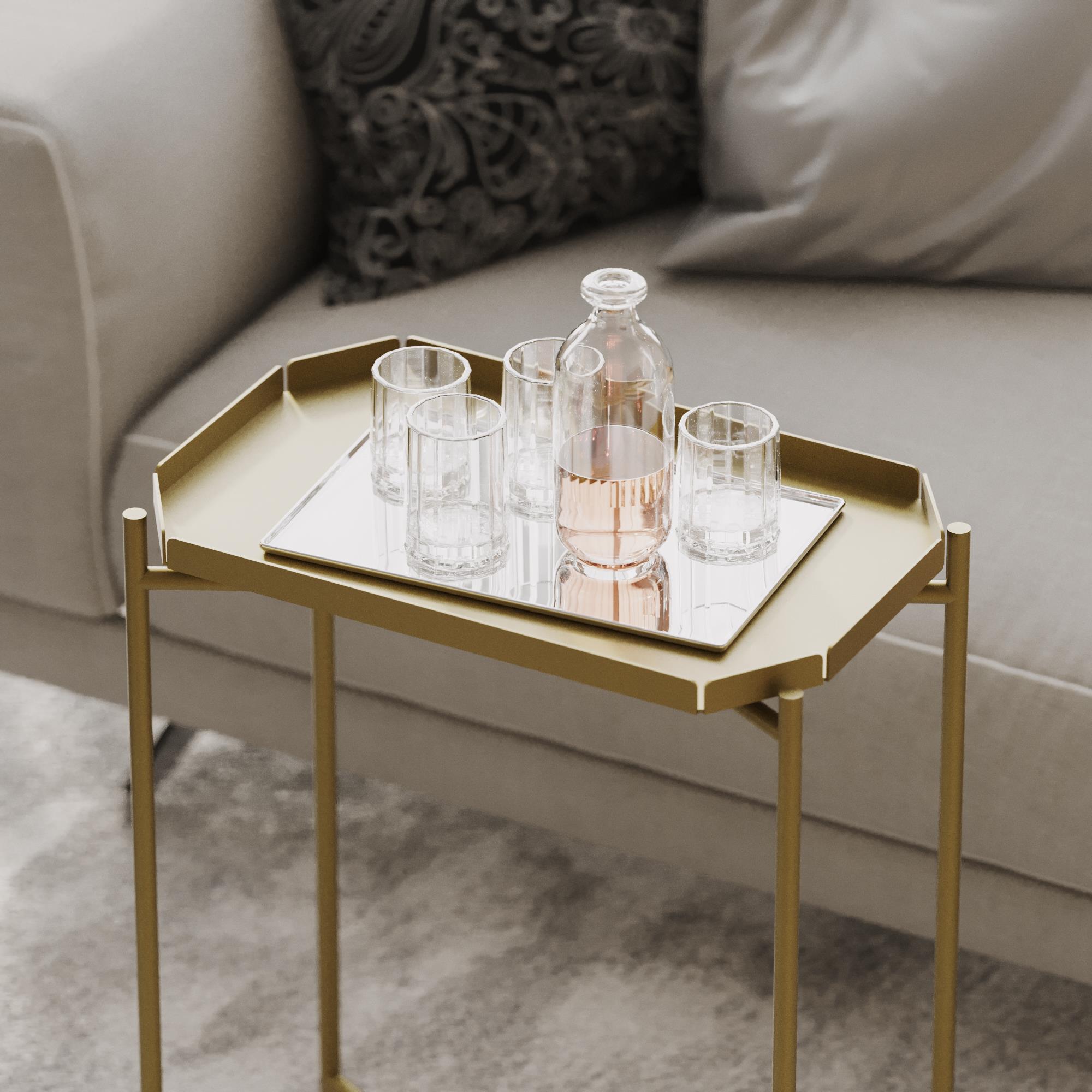 SHB-009-A Dekoratif Metal Sehpa | ByLamp