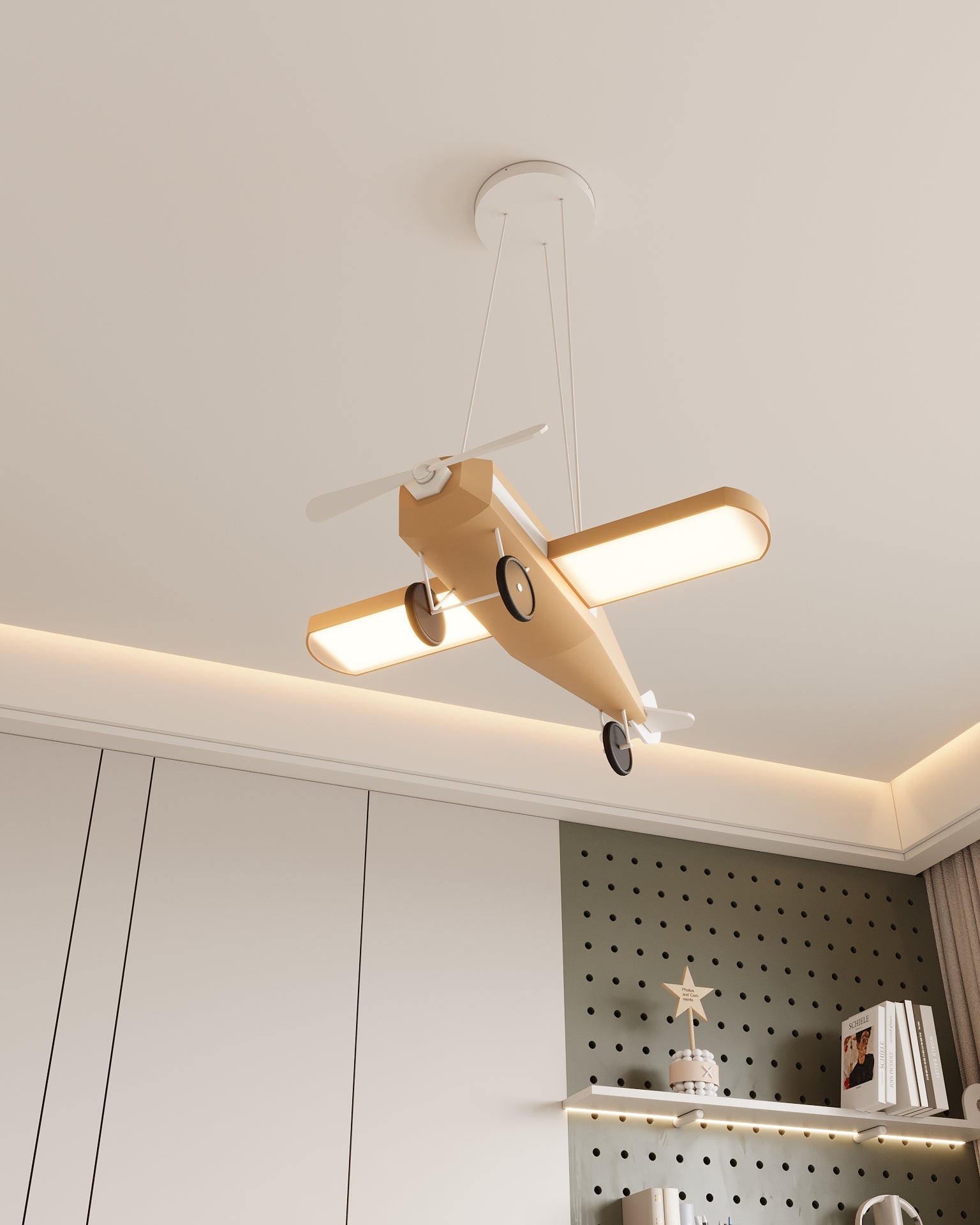 Uçak Sarkıt Lamba Çocuk Odası Aydınlatma | ByLamp