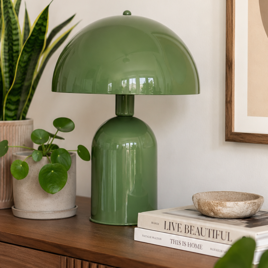 Soho Haki Yeşil Metal Masa Lambası | ByLamp