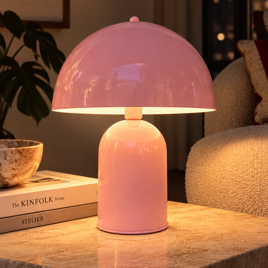 Soho Soft Pembe Metal Masa Lambası | ByLamp