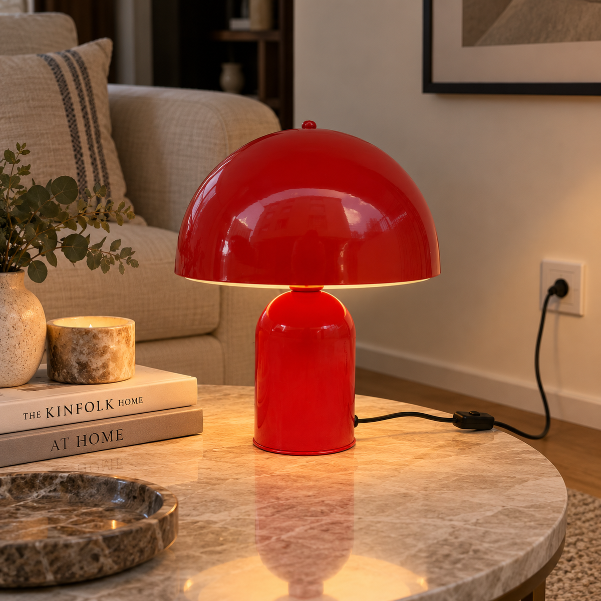 Soho Kırmızı Metal Masa Lambası | ByLamp