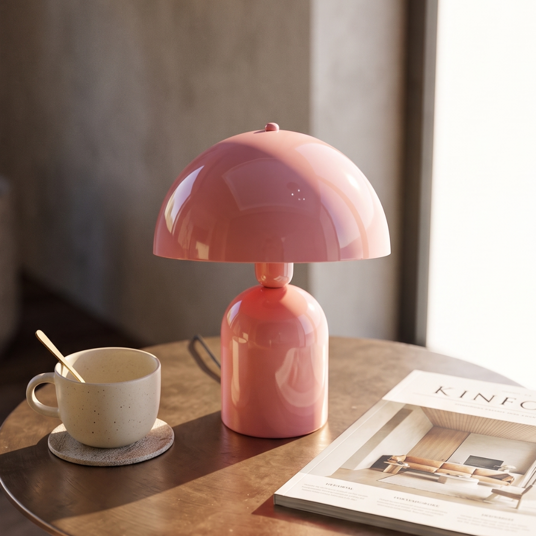 Soho Soft Pembe Metal Masa Lambası | ByLamp