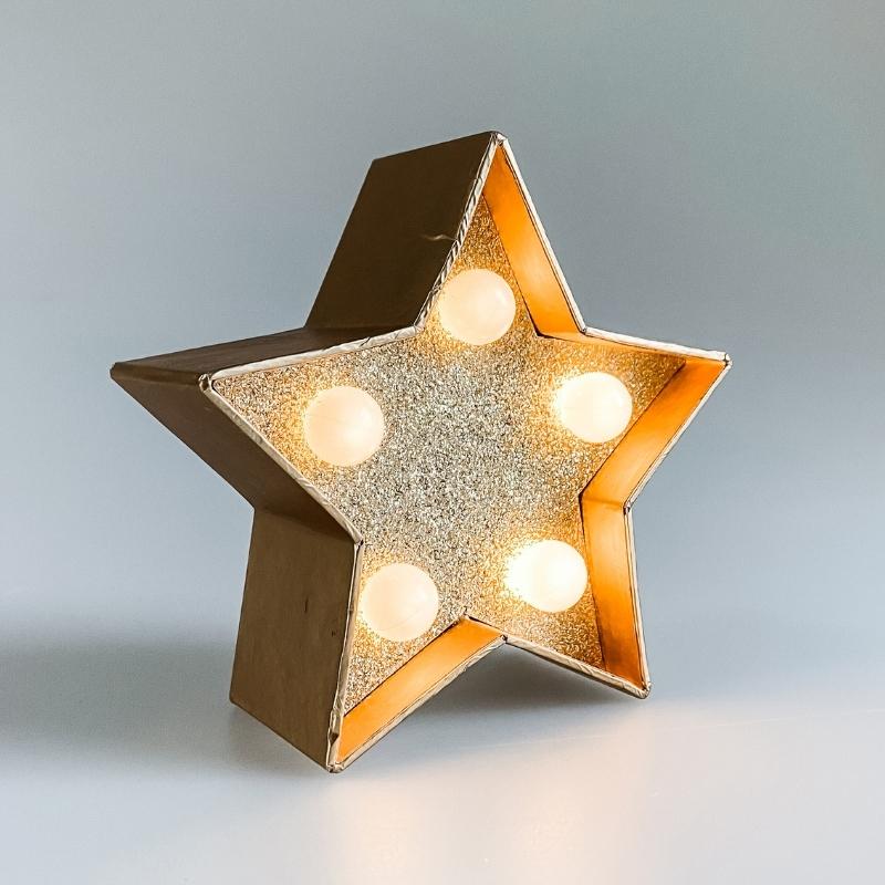 Simli Yıldız Dekoratif Led Lamba | ByLamp