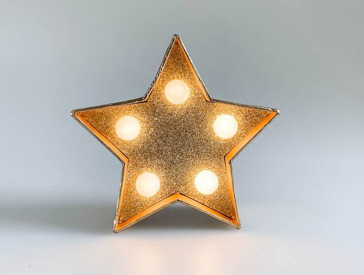 Simli Yıldız Dekoratif Led Lamba | ByLamp