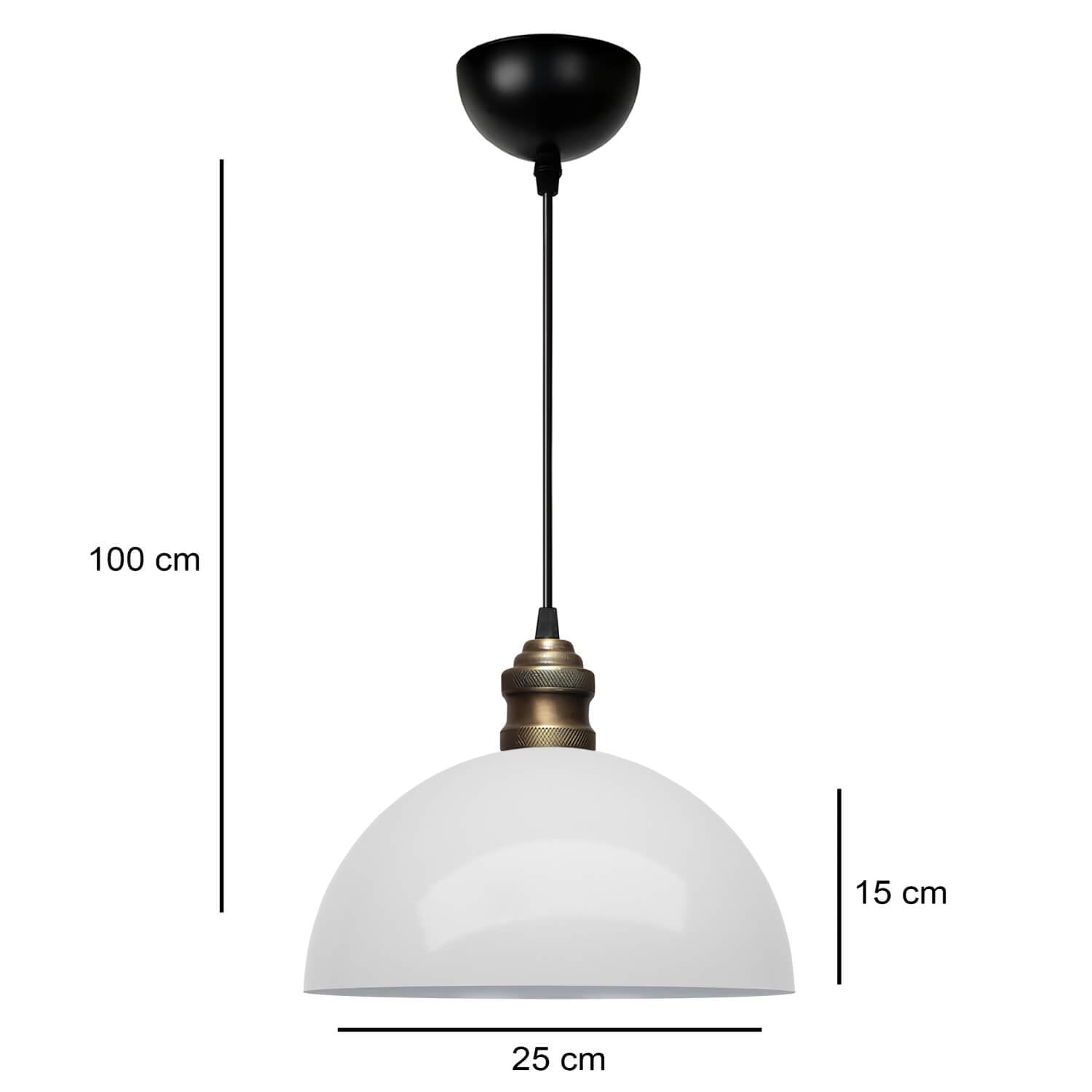 Swiss Beyaz Metal Sarkıt | ByLamp