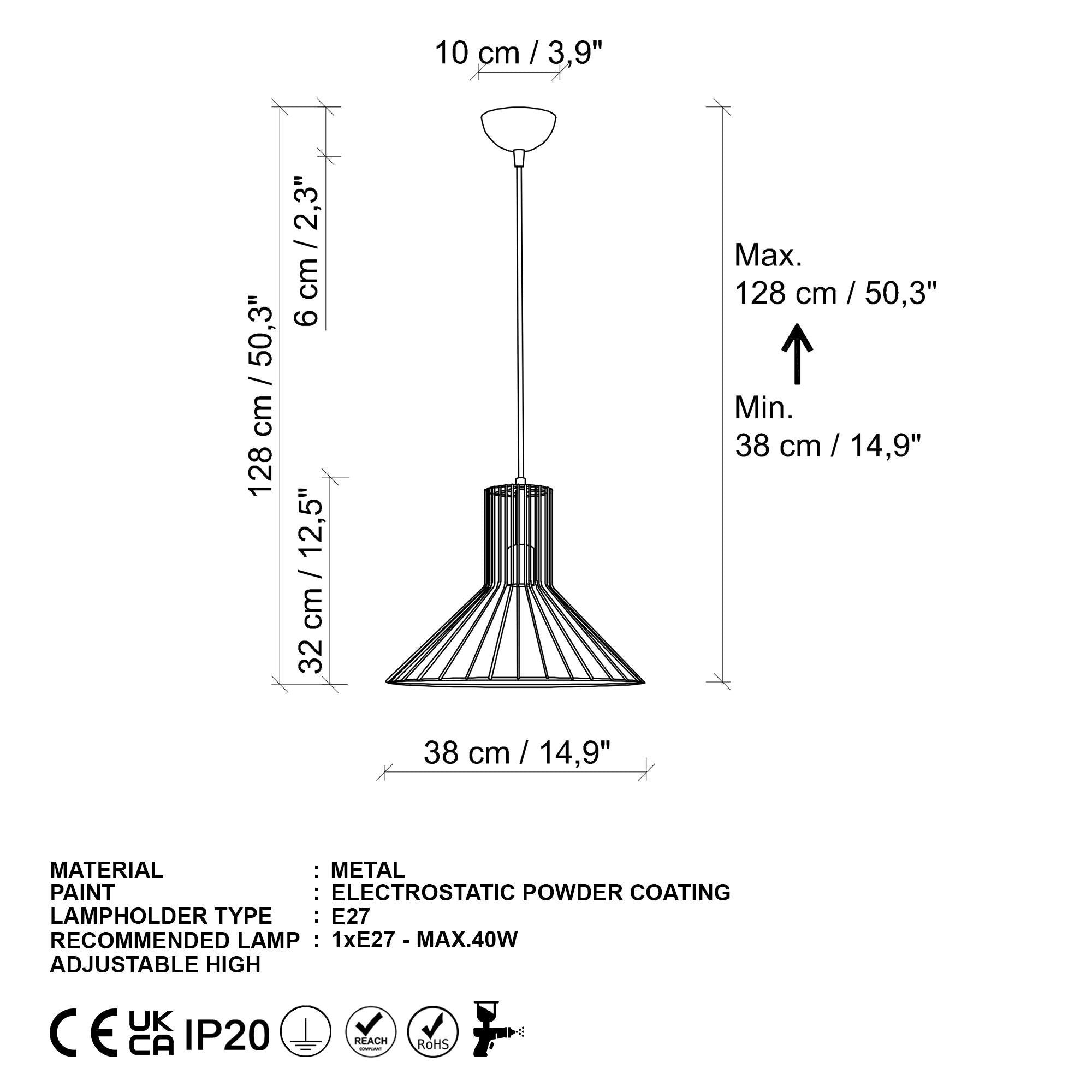 Tabut MR 757 1 Tel Sarkıt Aydınlatma | ByLamp