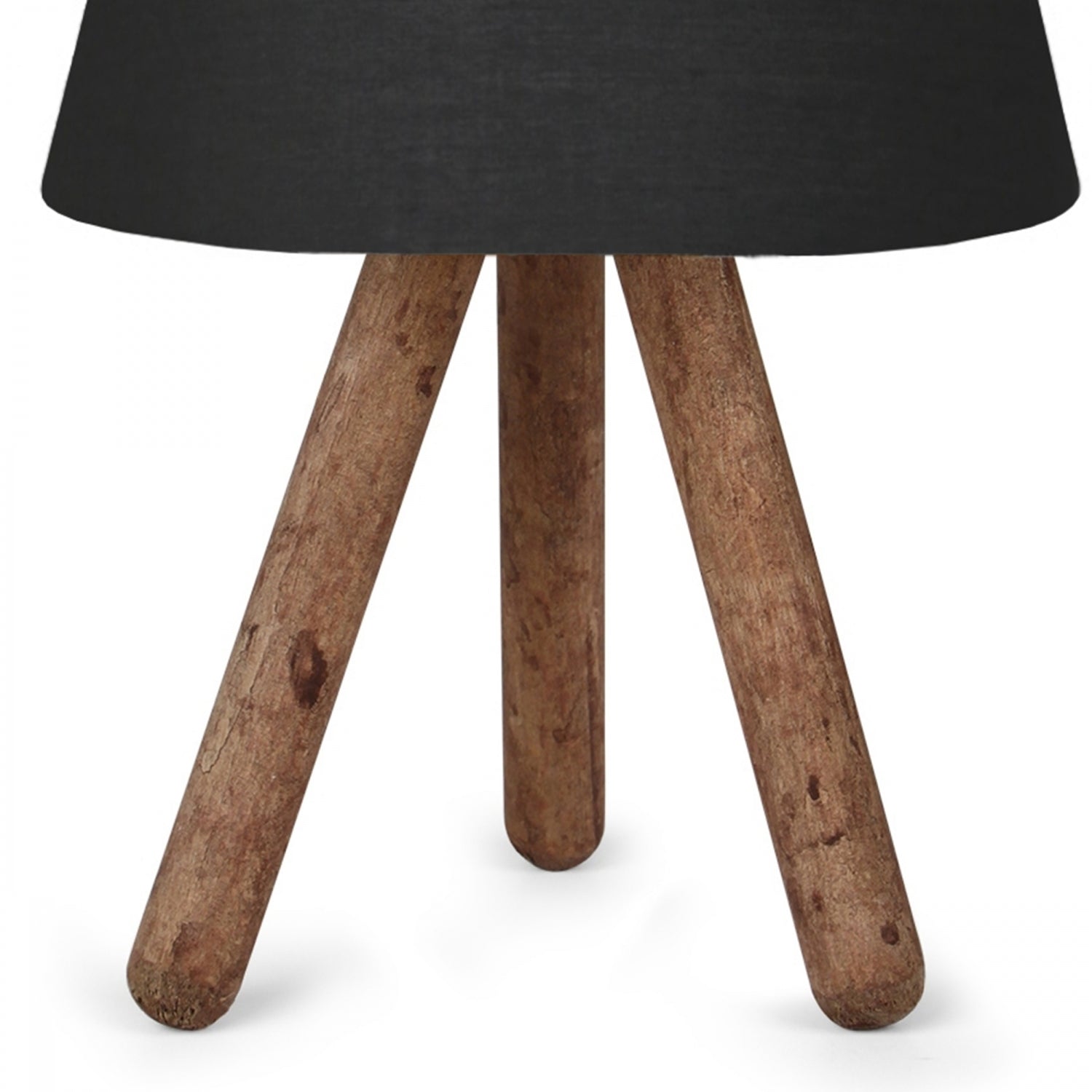 Design Wooden Anthracite Fabric Shade Table Lamp | ByLamp