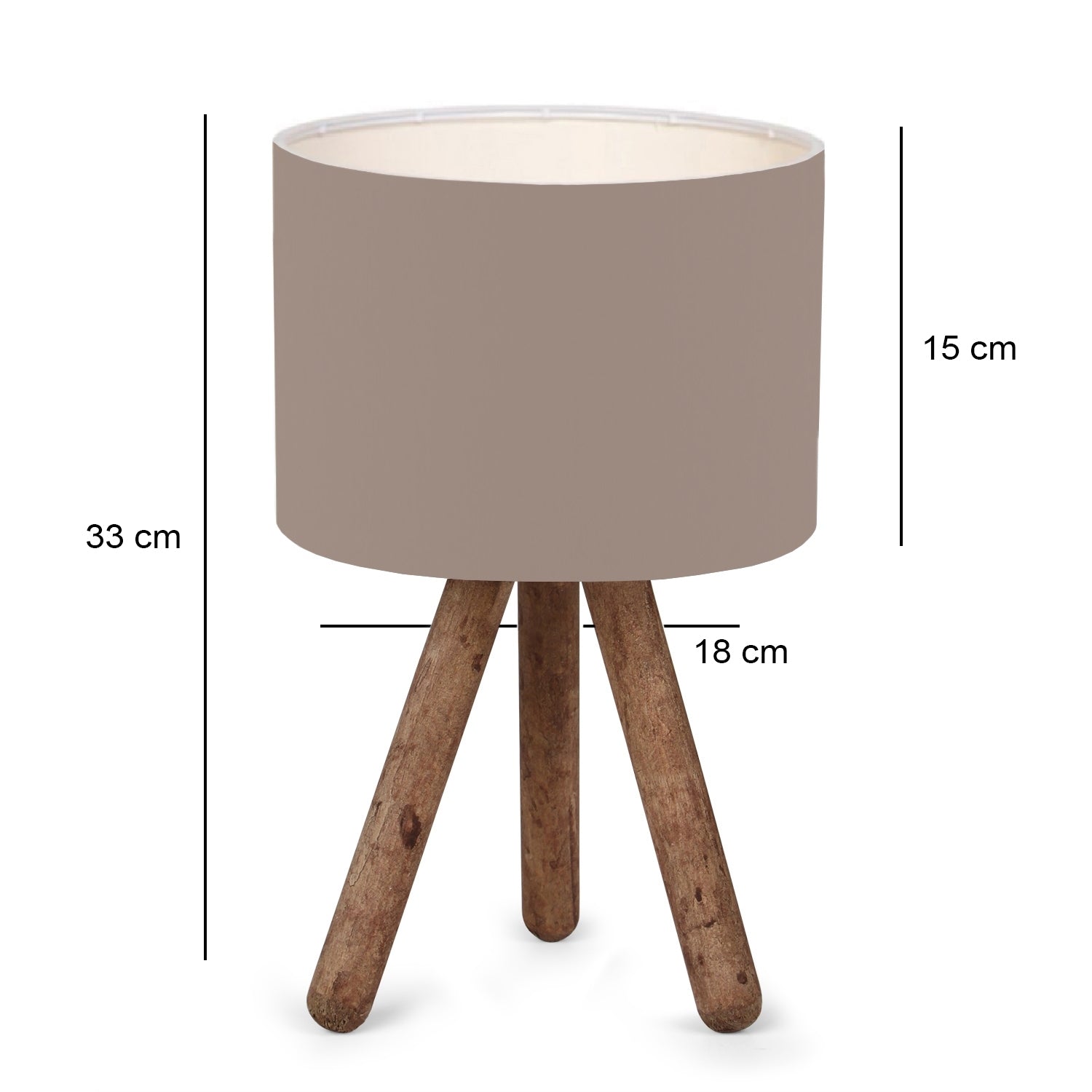 Design Wooden Cylinder Head Lampshade Table Lamp | ByLamp