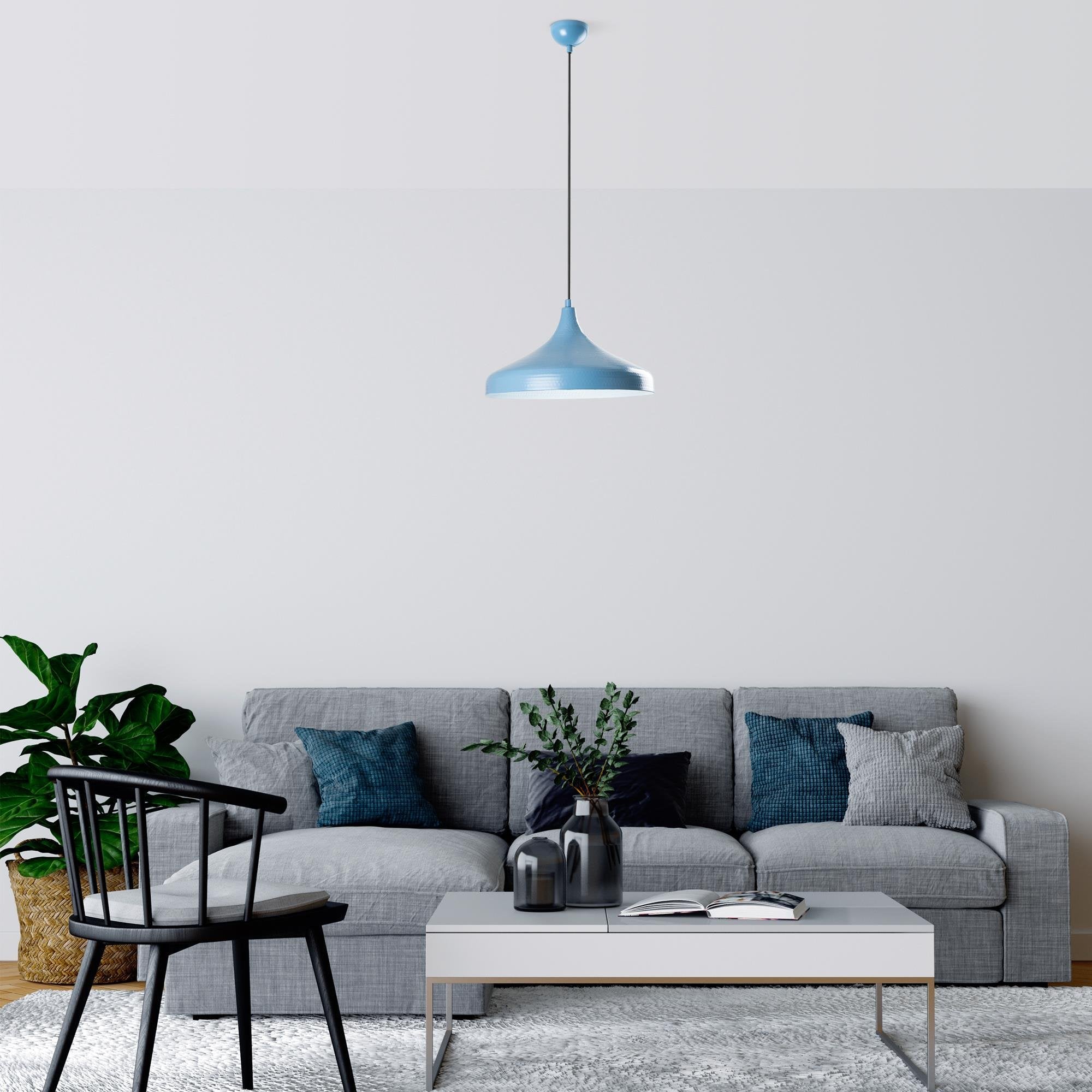 Tattoo D Nus 2641 Açık Mavi Sıvama Sarkıt Aydınlatma | ByLamp