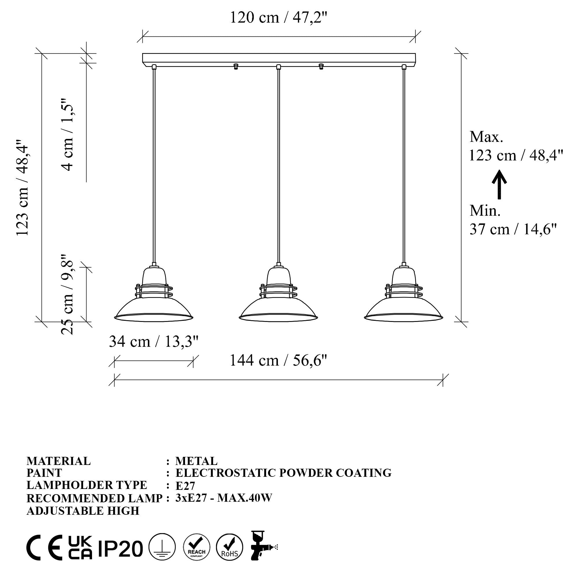 Tibet 3735 2 Sıvama Sarkıt Aydınlatma | ByLamp