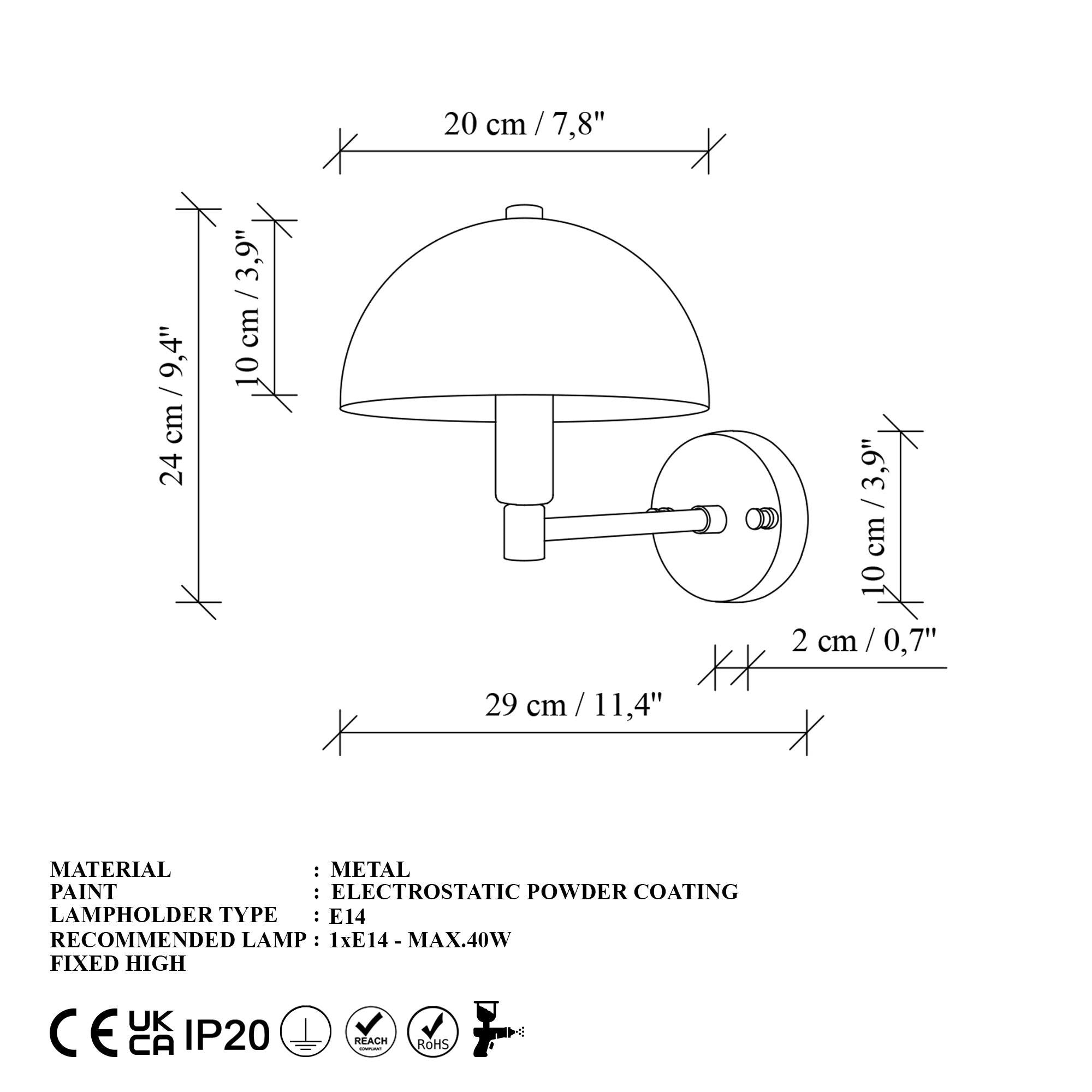 Togg 14836 Sıvama Aplik Duvar Aydınlatma | ByLamp
