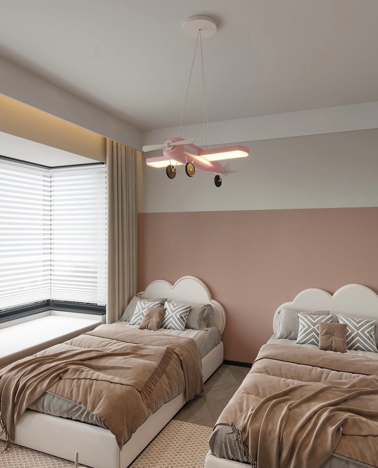 Uçak Sarkıt Lamba Çocuk Odası Aydınlatma | ByLamp