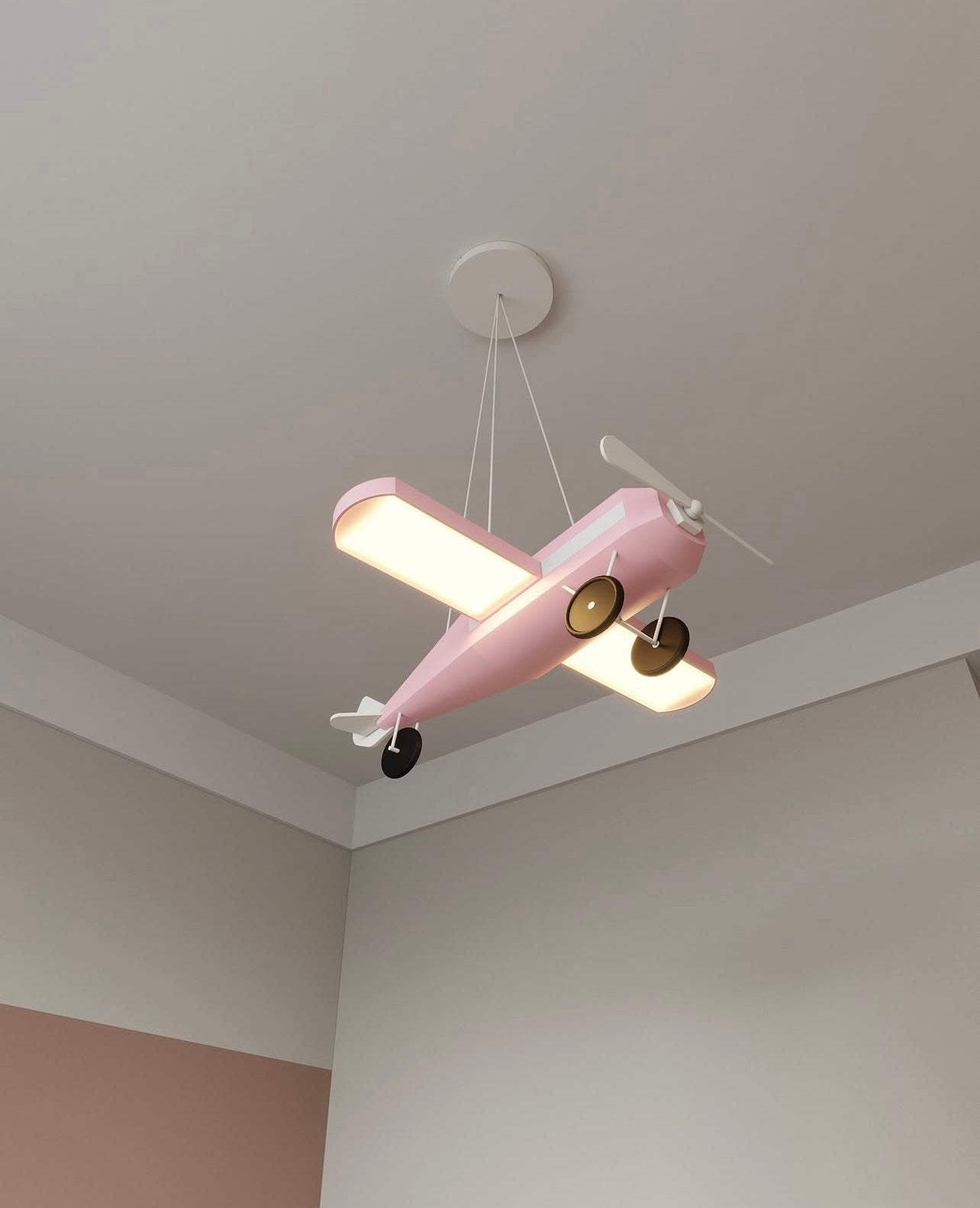 Uçak Sarkıt Lamba Çocuk Odası Aydınlatma | ByLamp