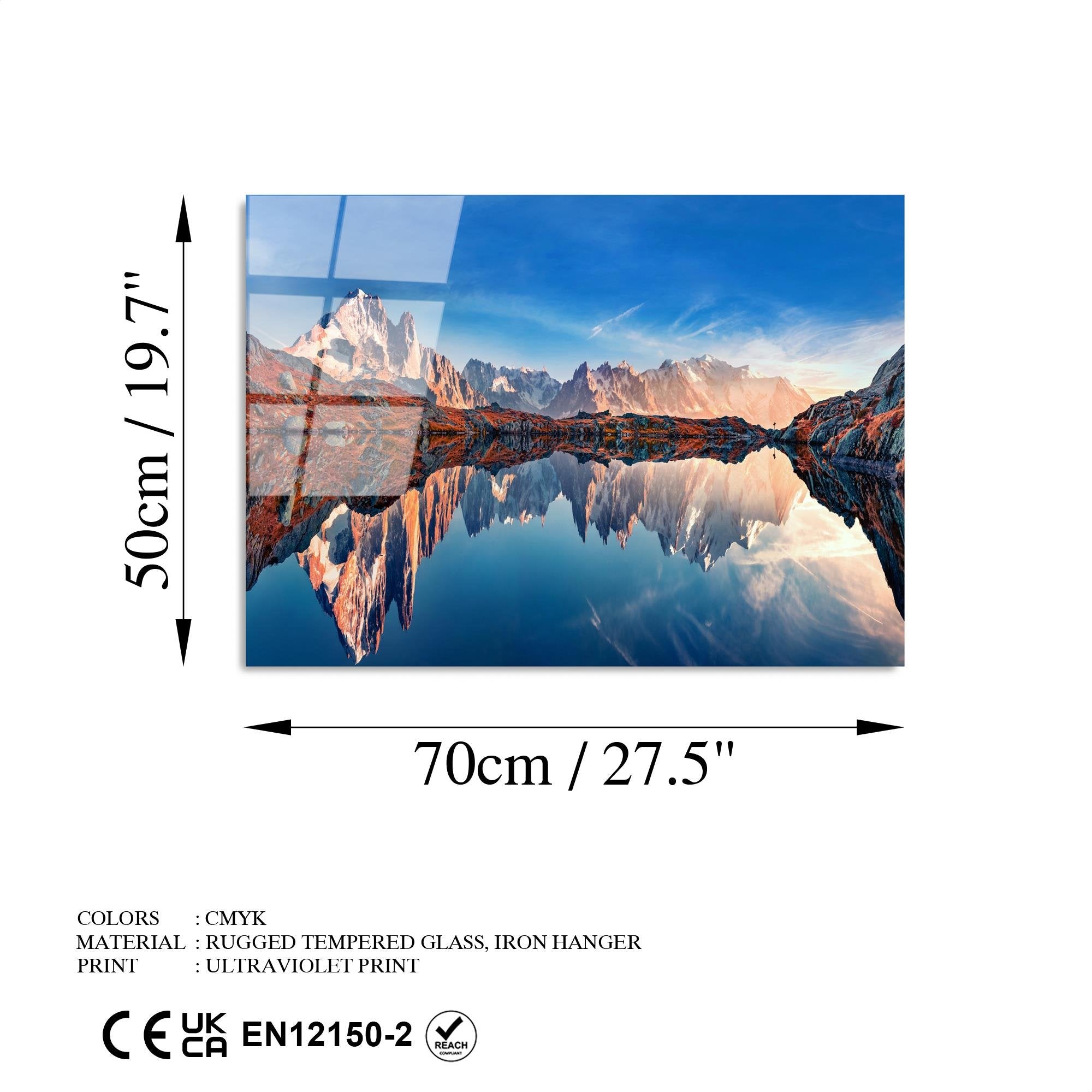 UV-329 Baskılı Cam Dikdörtgen Duvar Tablosu | ByLamp