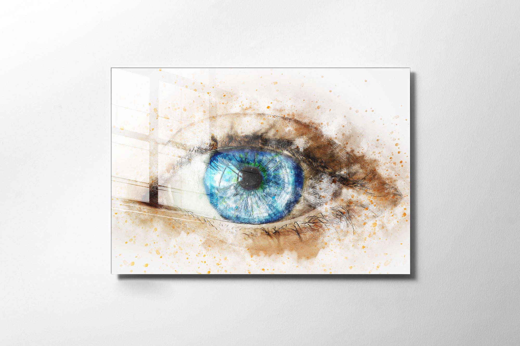 UV-006 Baskılı Cam Dikdörtgen Duvar Tablosu | ByLamp