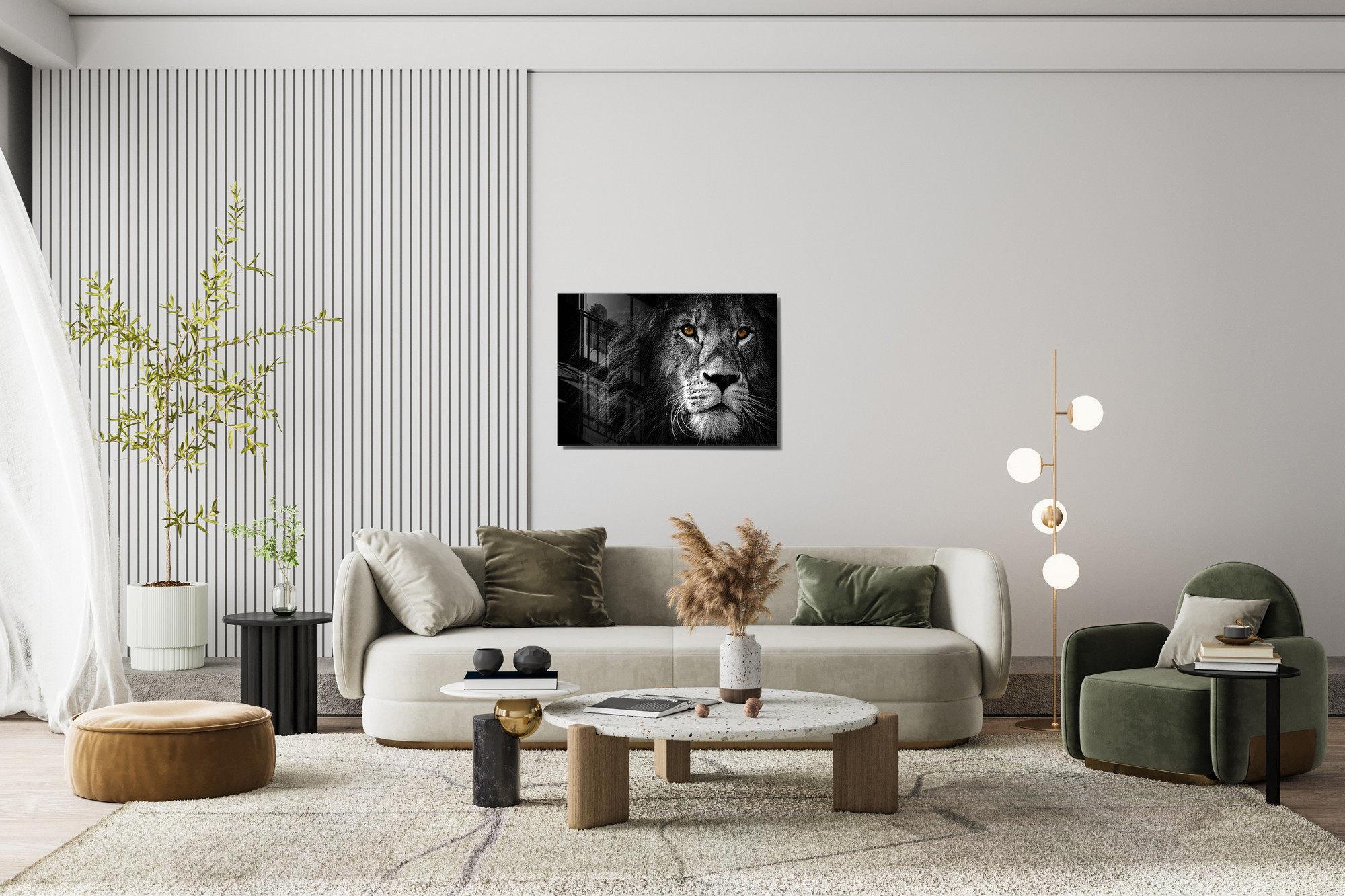 UV-008 Baskılı Cam Dikdörtgen Duvar Tablosu | ByLamp