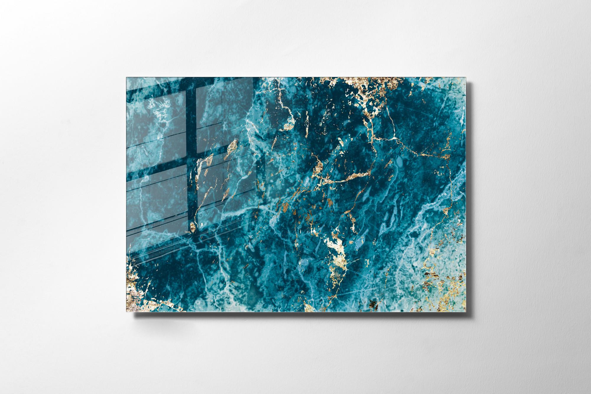 UV-009 Baskılı Cam Dikdörtgen Duvar Tablosu | ByLamp