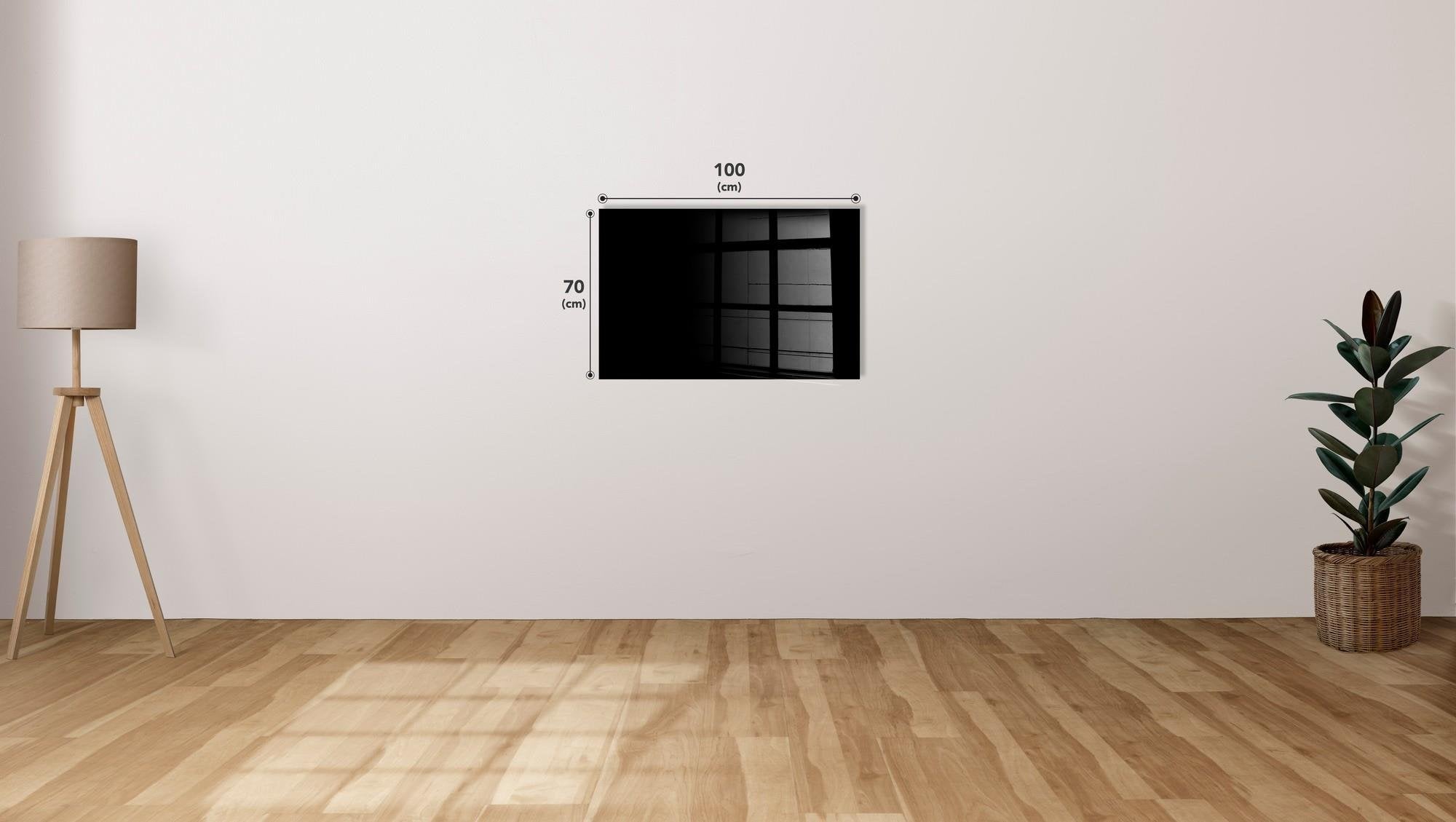 UV-009 Baskılı Cam Dikdörtgen Duvar Tablosu | ByLamp