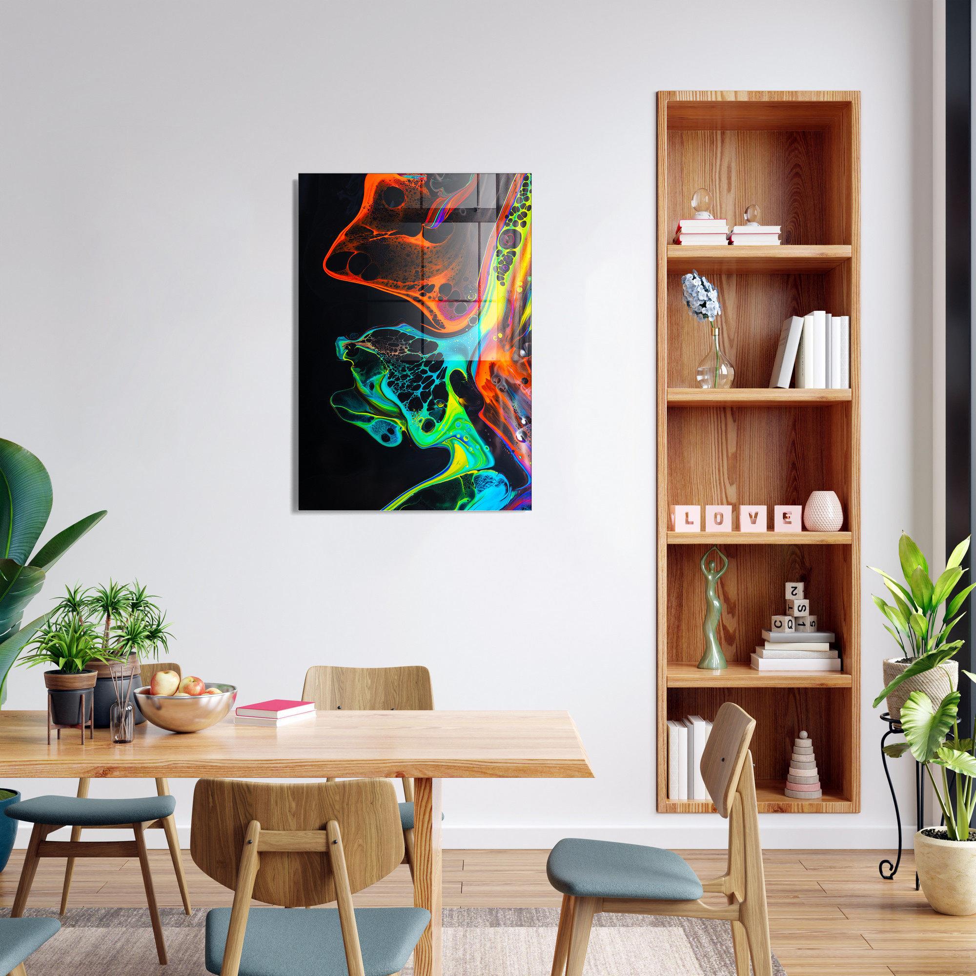 UV-010 Baskılı Cam Dikdörtgen Duvar Tablosu | ByLamp