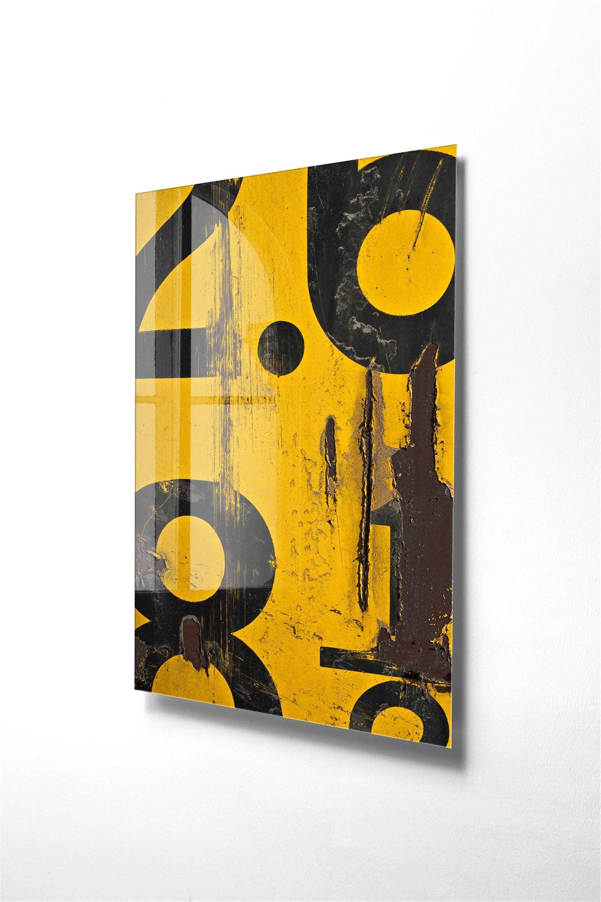 UV-013 Baskılı Cam Dikdörtgen Duvar Tablosu | ByLamp