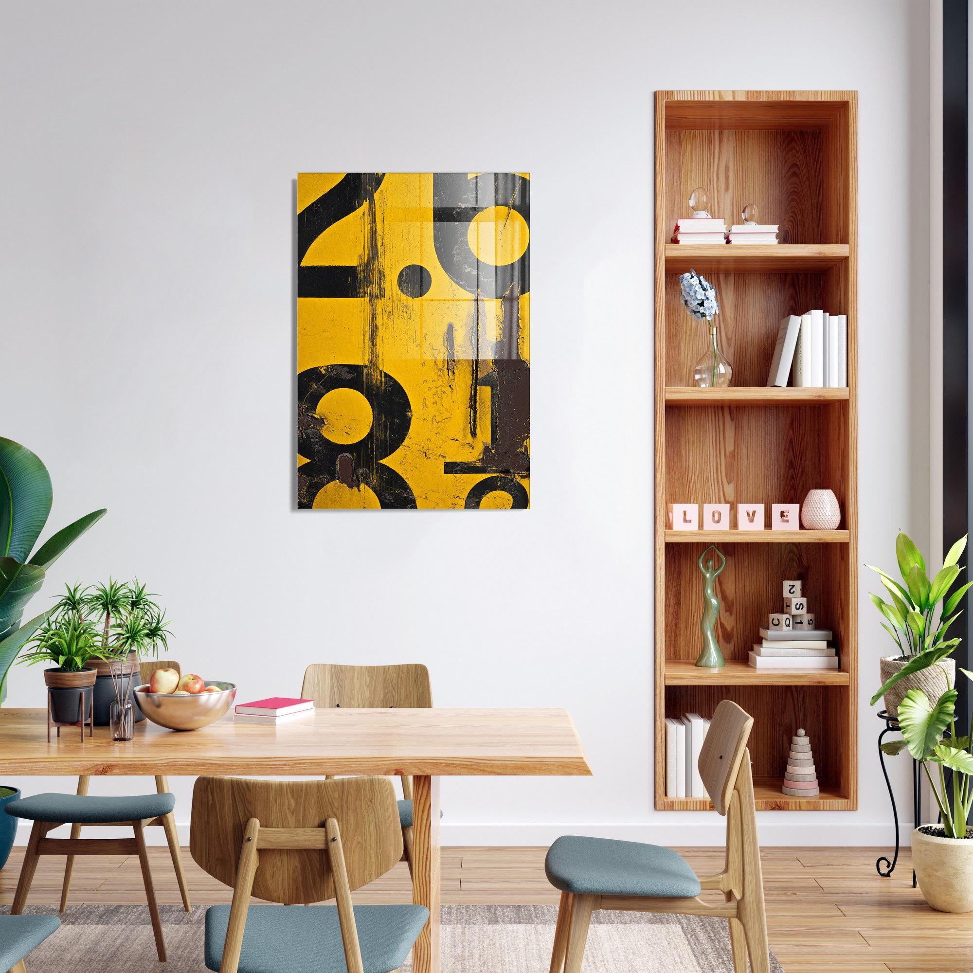 UV-013 Baskılı Cam Dikdörtgen Duvar Tablosu | ByLamp