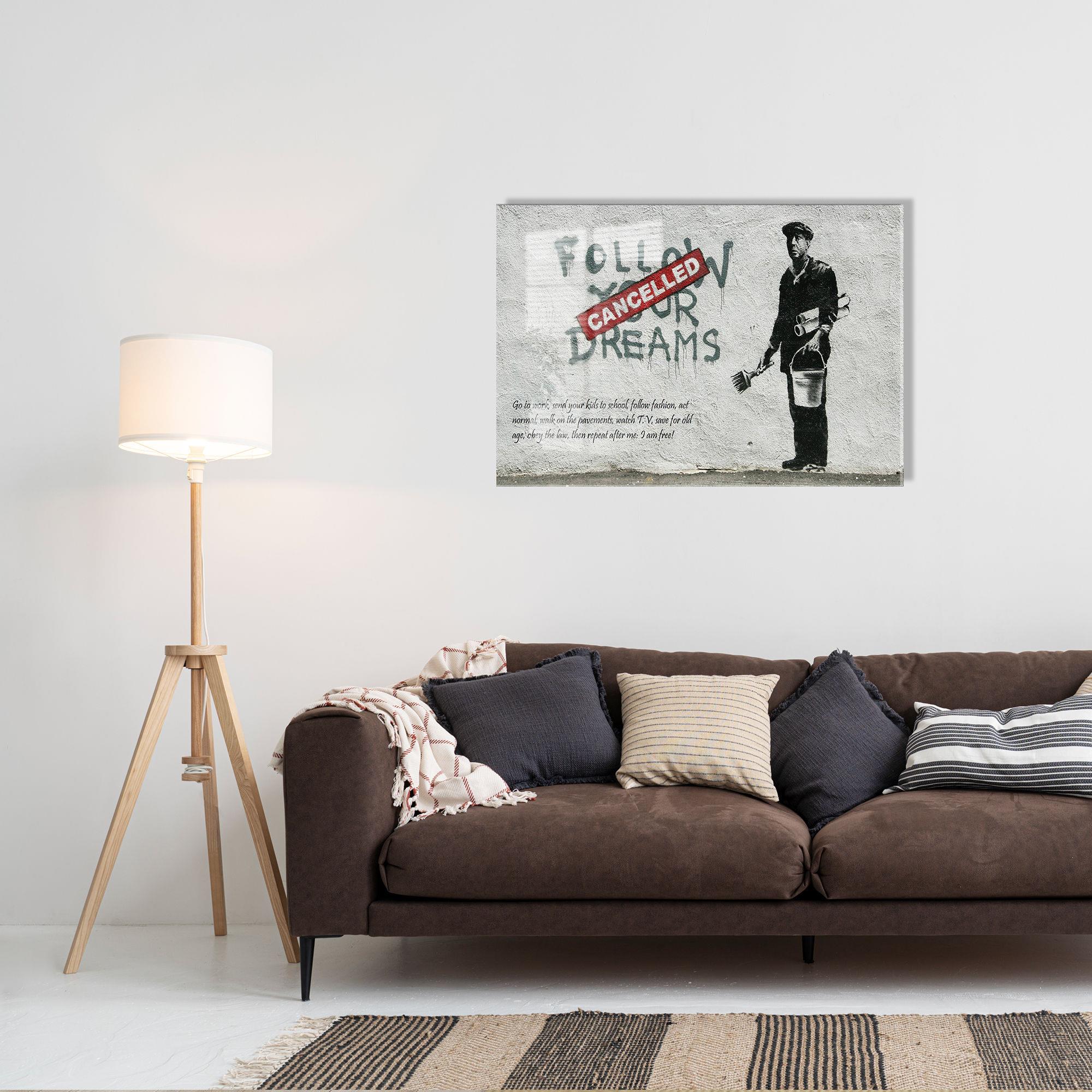 UV-022 Baskılı Cam Dikdörtgen Duvar Tablosu | ByLamp