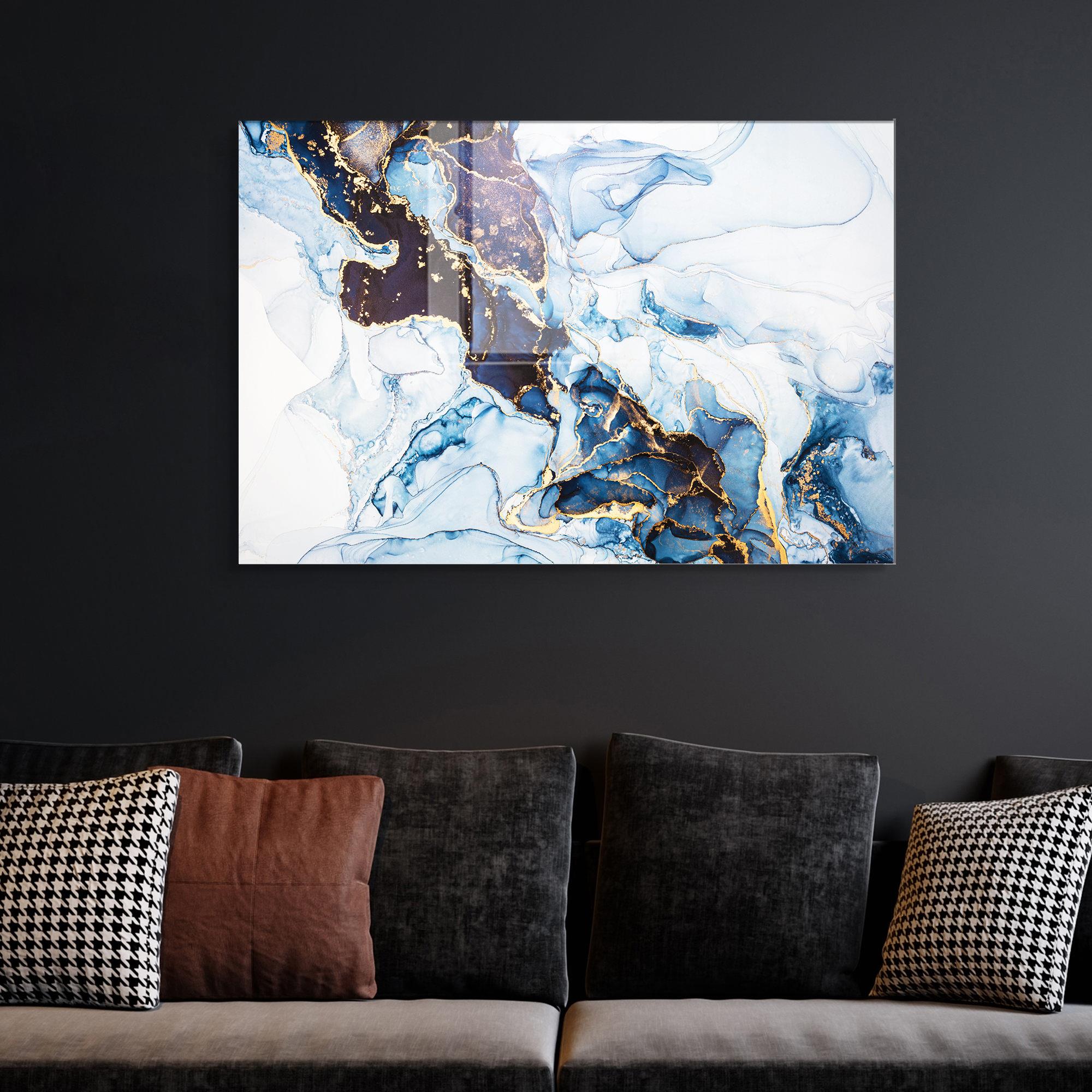 UV-032 Baskılı Cam Dikdörtgen Duvar Tablosu | ByLamp