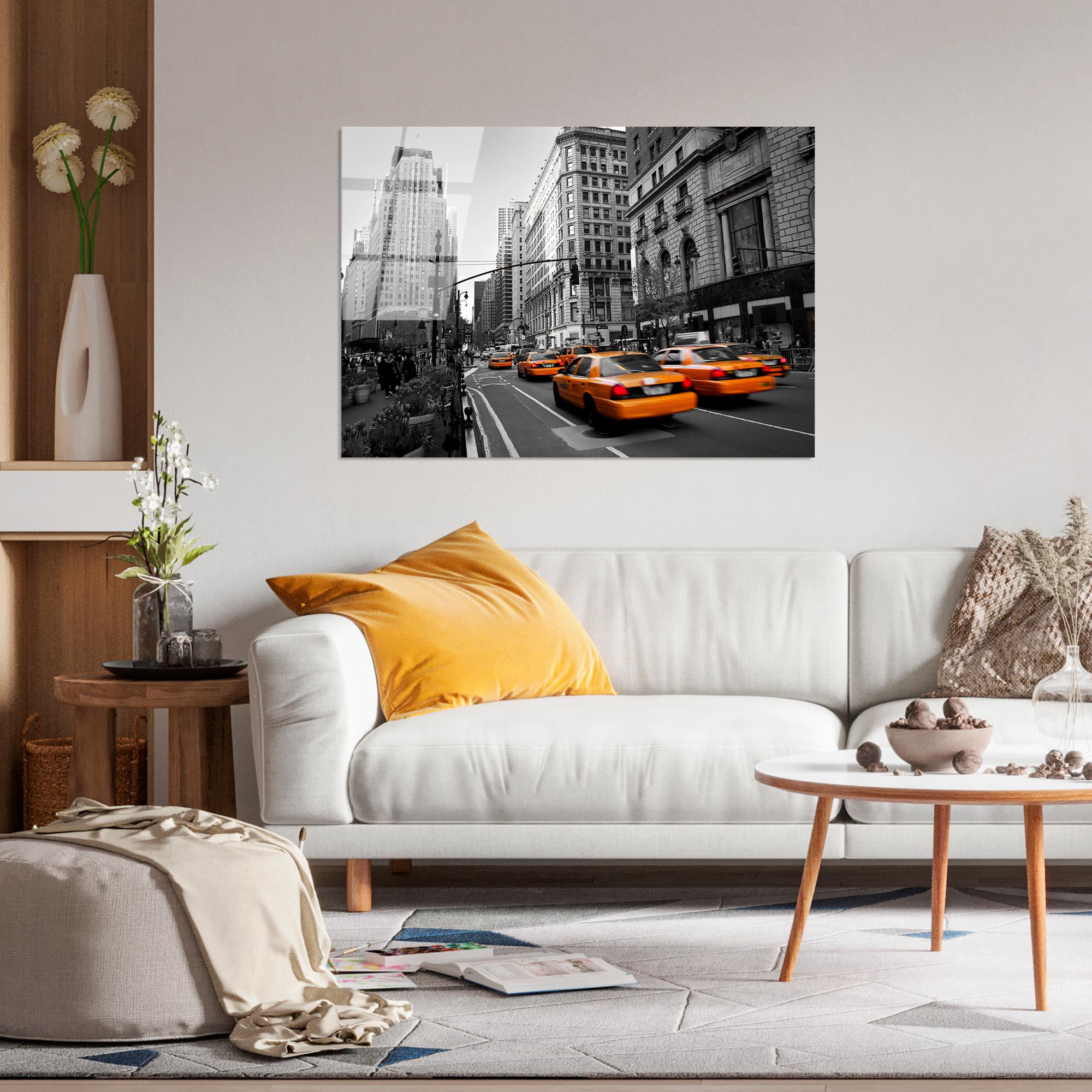 UV-040 Baskılı Cam Dikdörtgen Duvar Tablosu | ByLamp