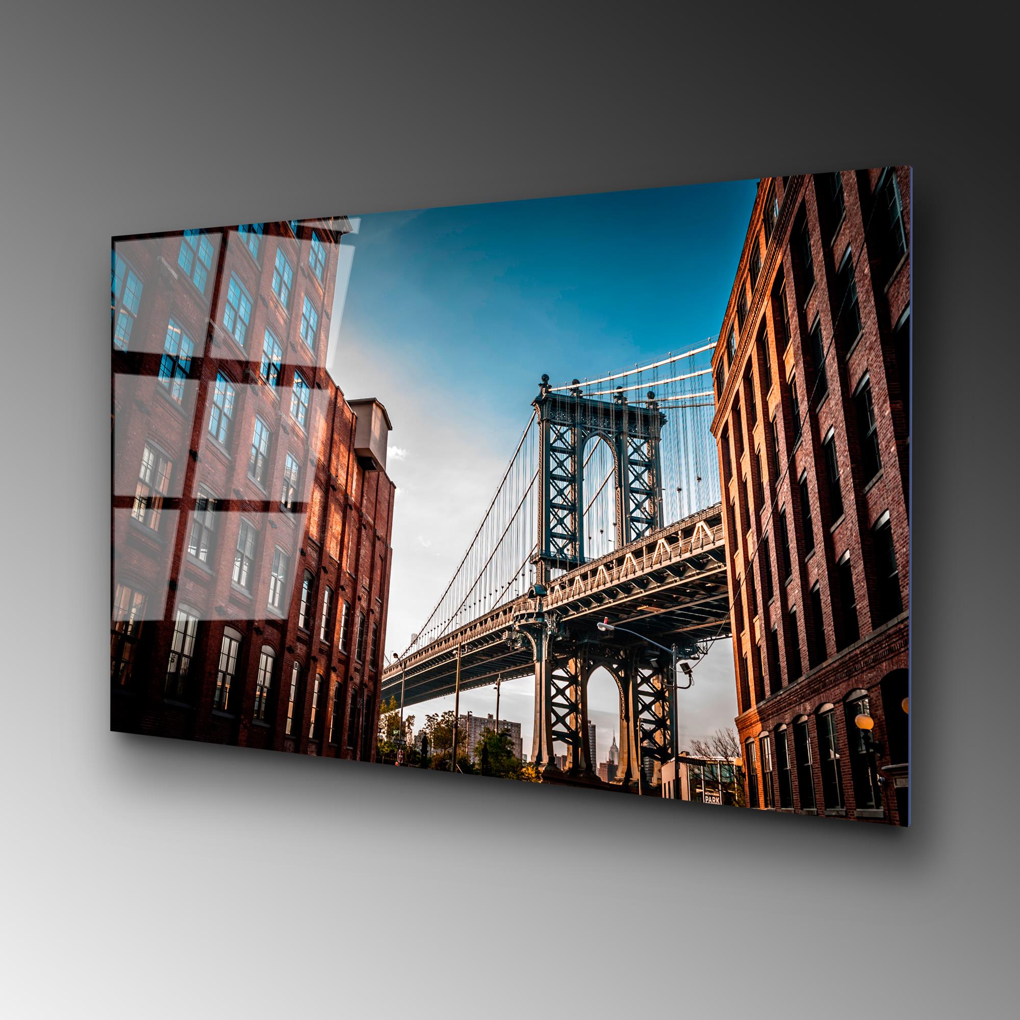 UV-042 Baskılı Cam Dikdörtgen Duvar Tablosu | ByLamp